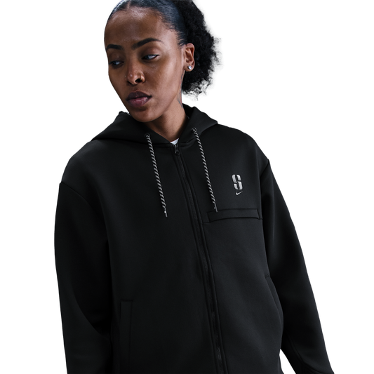 Nike Dri-FIT Sabrina Signature Full-Zip Hoodie - Women's - Black/Black
