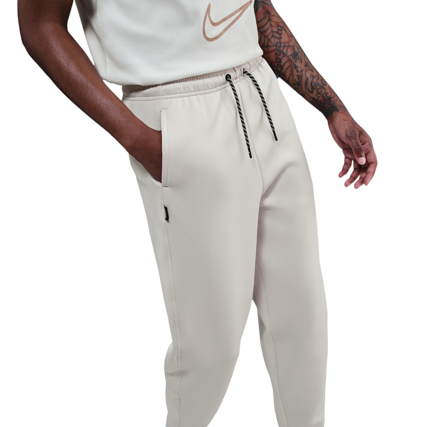 Nike Dri-FIT Sabrina Signature Pants - Women's - Lt Orewood Brown/Sail/Washed Coral