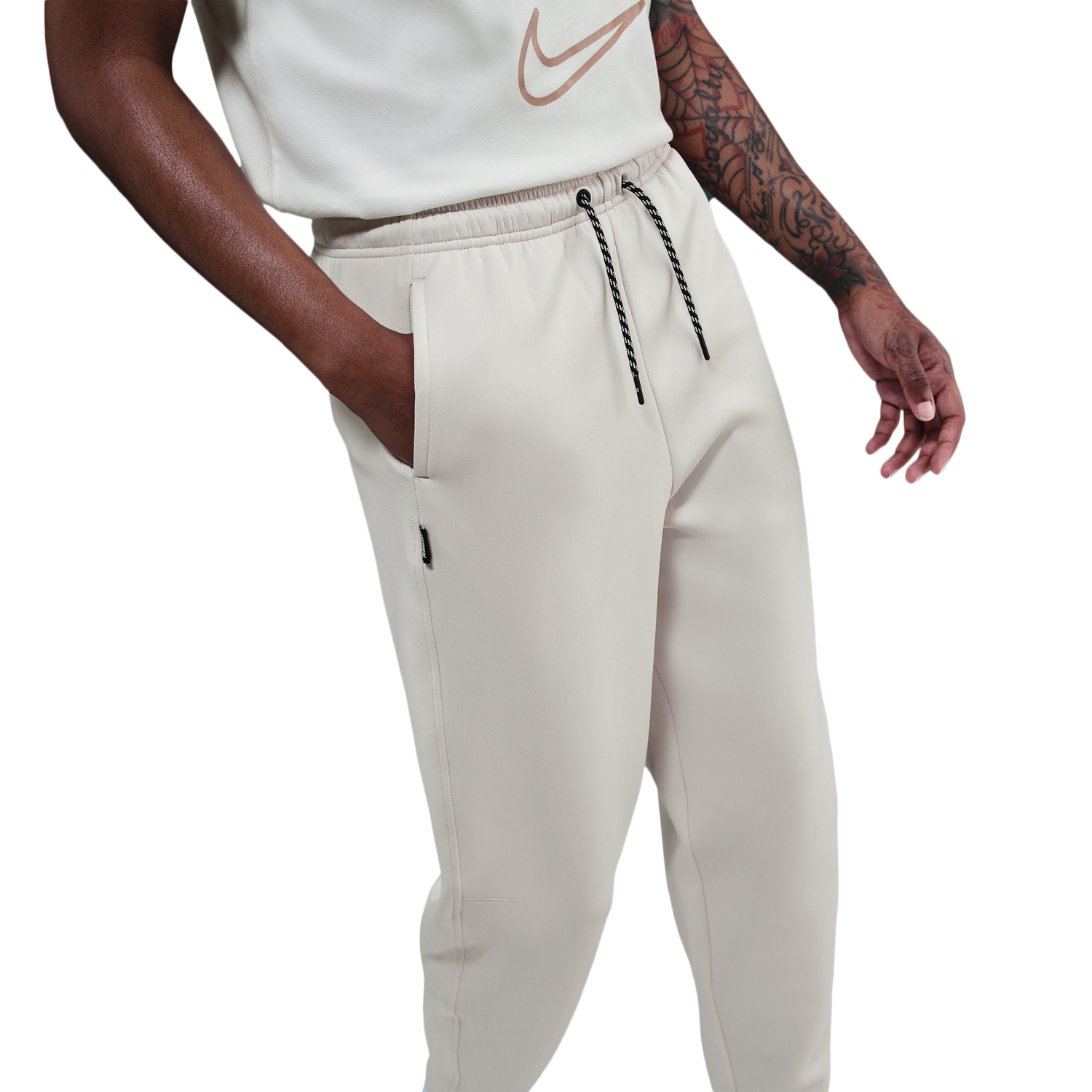 Nike Dri-FIT Sabrina Signature Pants - Women's - Lt Orewood Brown/Sail/Washed Coral