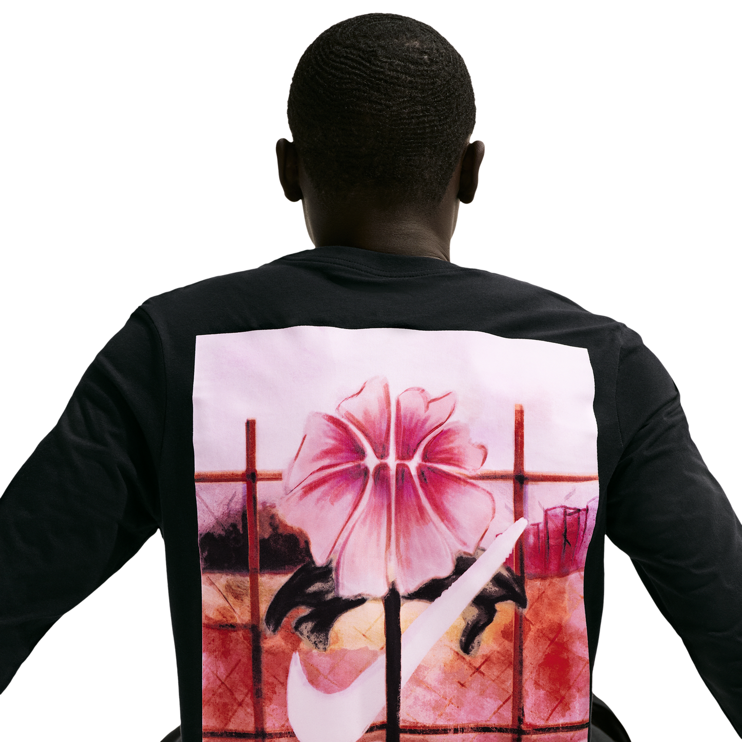 Nike Stained Long Sleeve OC Tee - Men's - Black