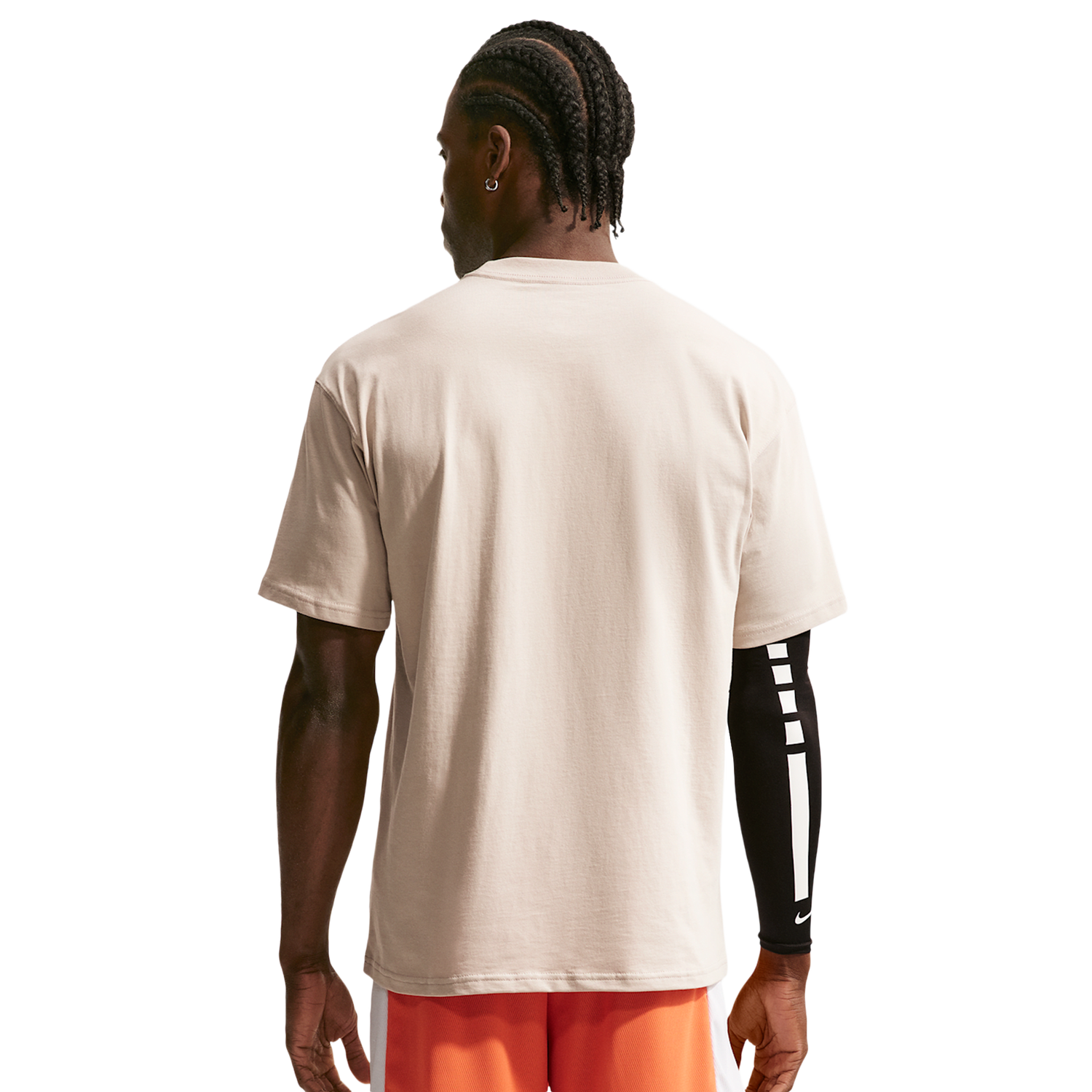 Nike T-Shirt Long Sleeve OC (RETRO BBALL) - Men's - Cream Ii