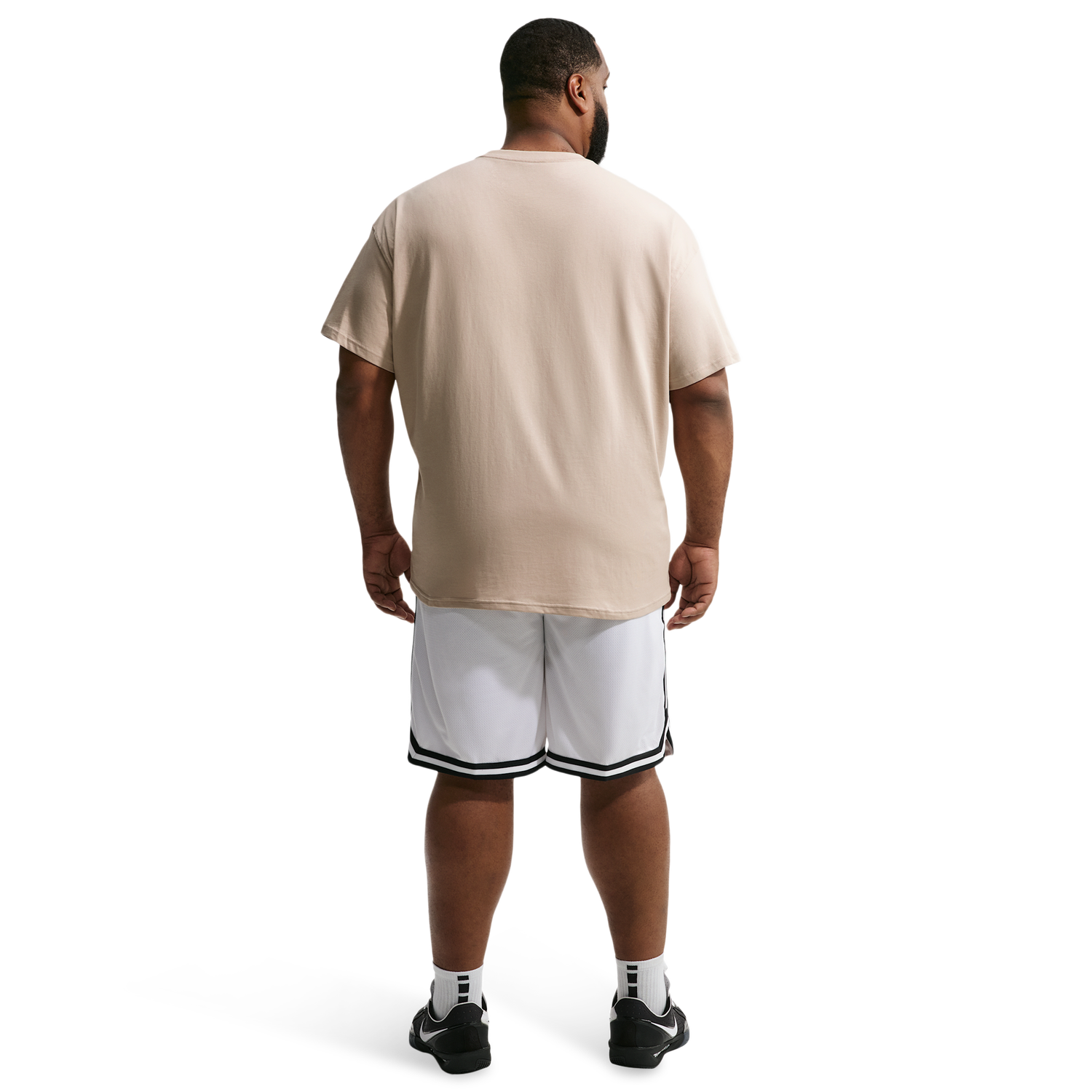 Nike T-Shirt Long Sleeve OC (RETRO BBALL) - Men's - Cream Ii