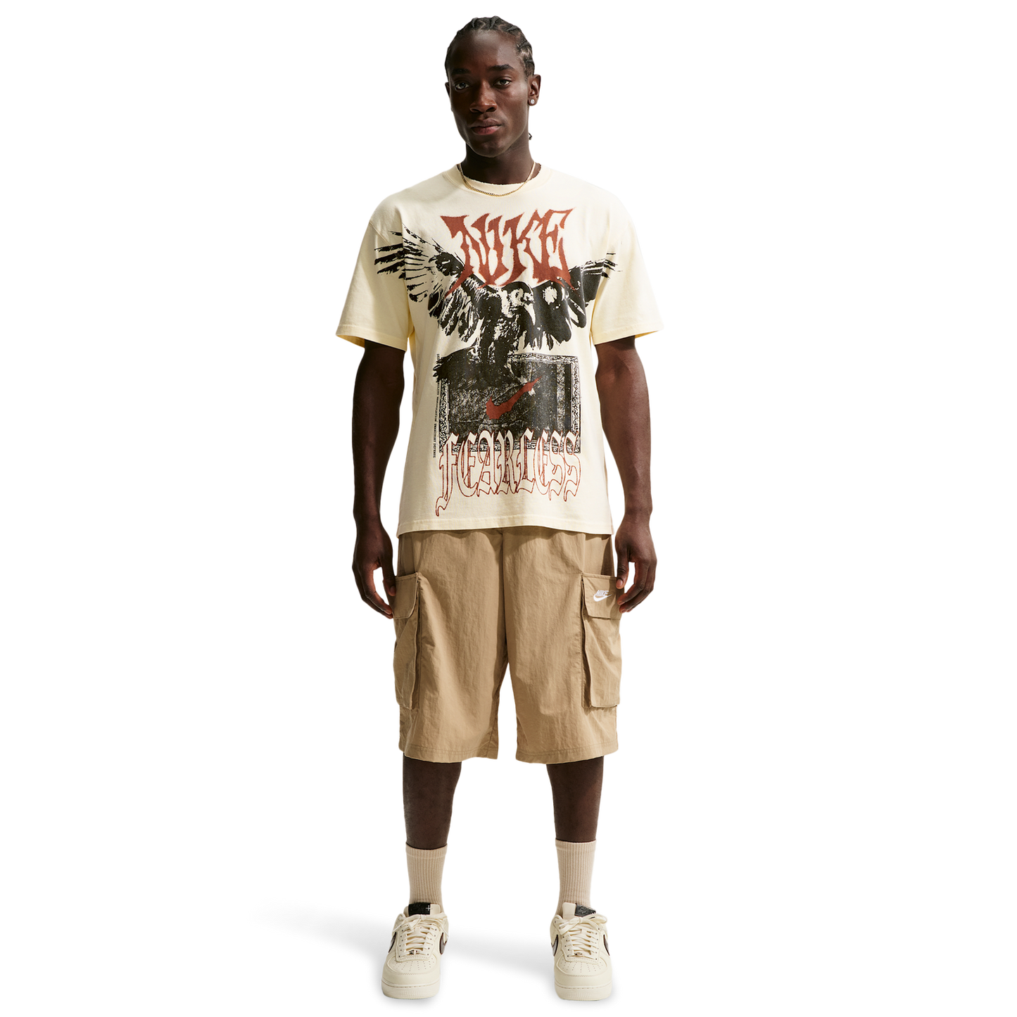 Nike Loose FC F2 T-Shirt - Men's - Coconut Milk