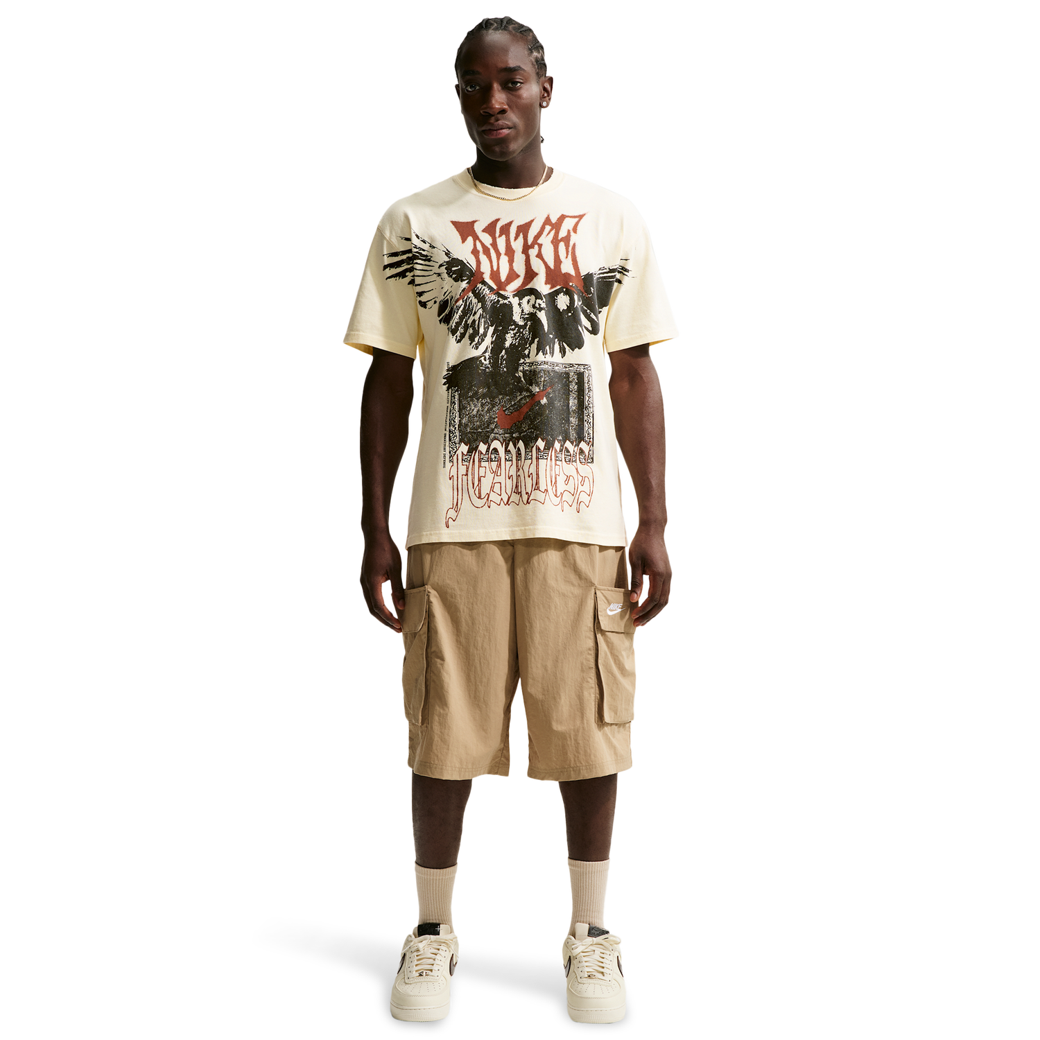 Nike Loose FC F2 T-Shirt - Men's - Coconut Milk