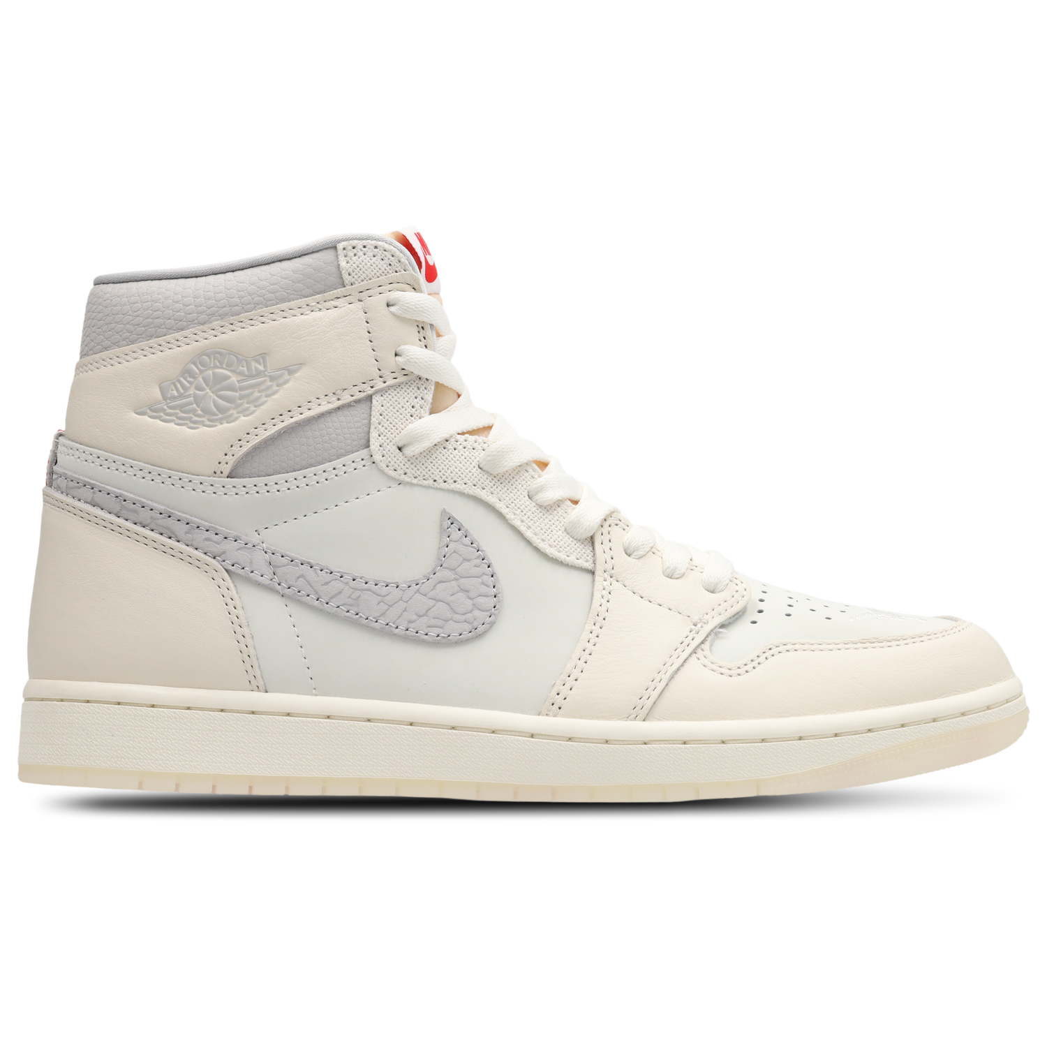 Jordan AJ 1 Retro High OG V3 - Men's - Sail/University Red/Pale Ivory