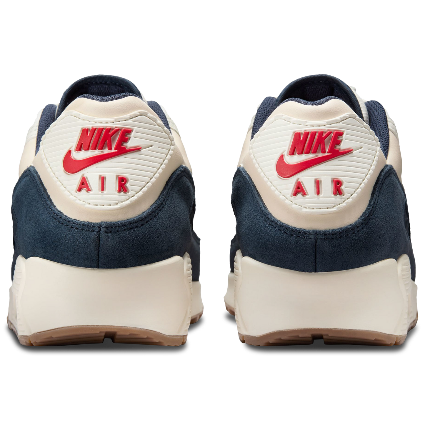 Nike Air Max 90 Premium - Men's - Light Khaki/Thunder Blue/Ivory