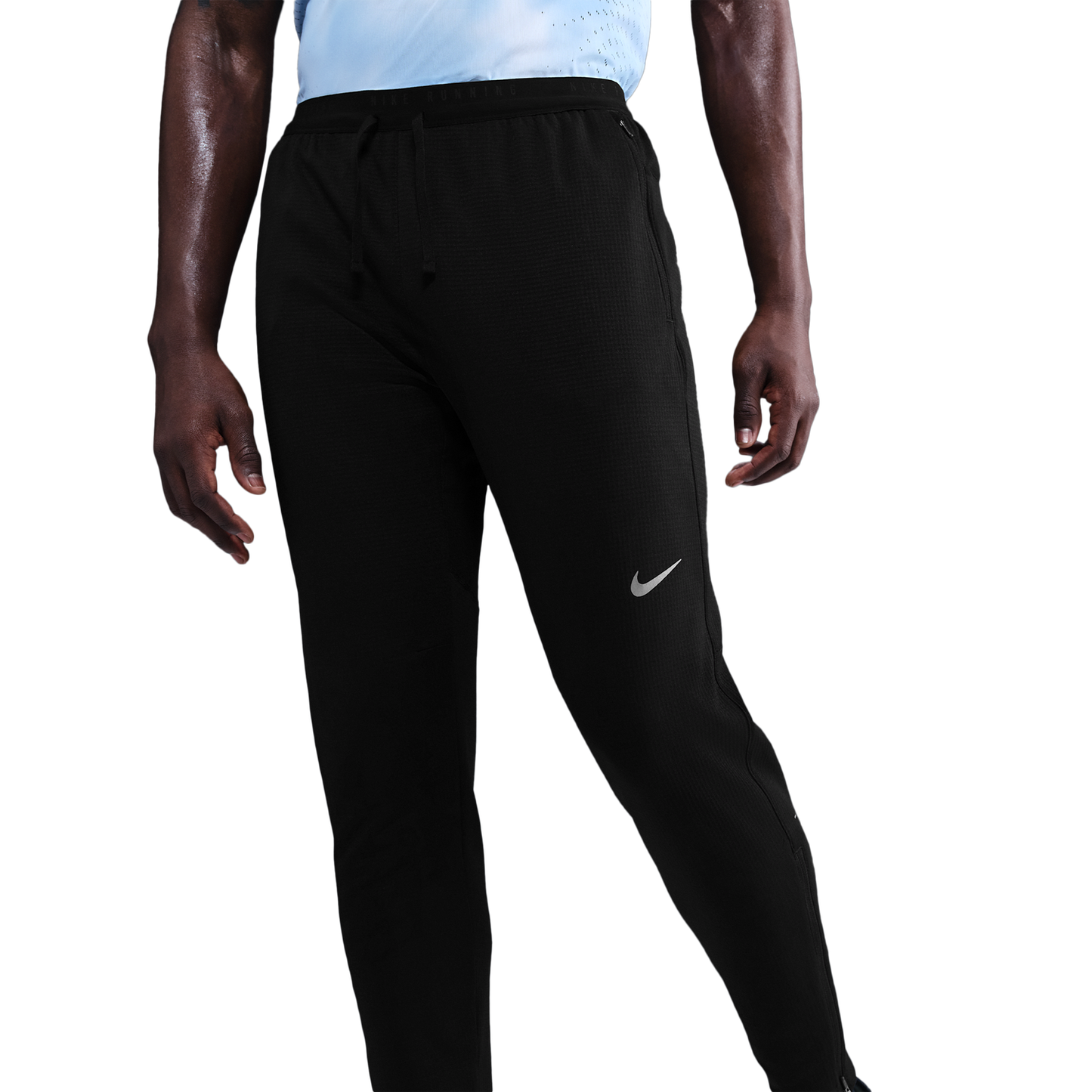 Nike Dri-FIT Stride Knit Pants - Men's - Black/Reflective Silver