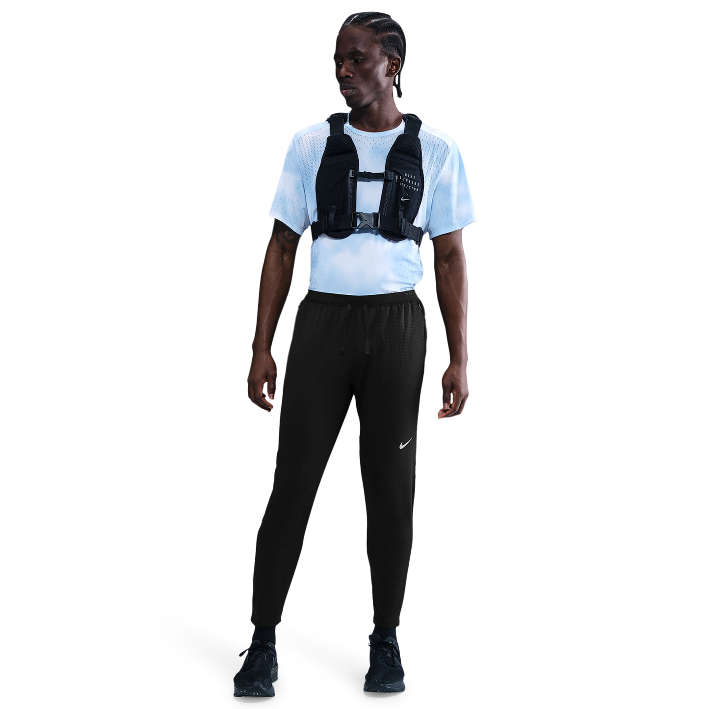 Nike Dri-FIT Stride Knit Pants - Men's - Black/Reflective Silver