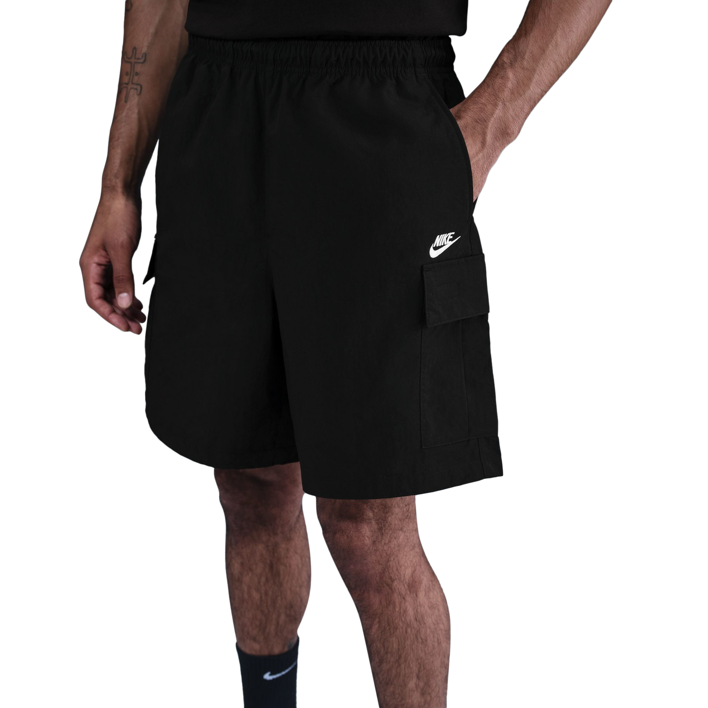 Nike Club Utility Shorts - Men's - Black/White