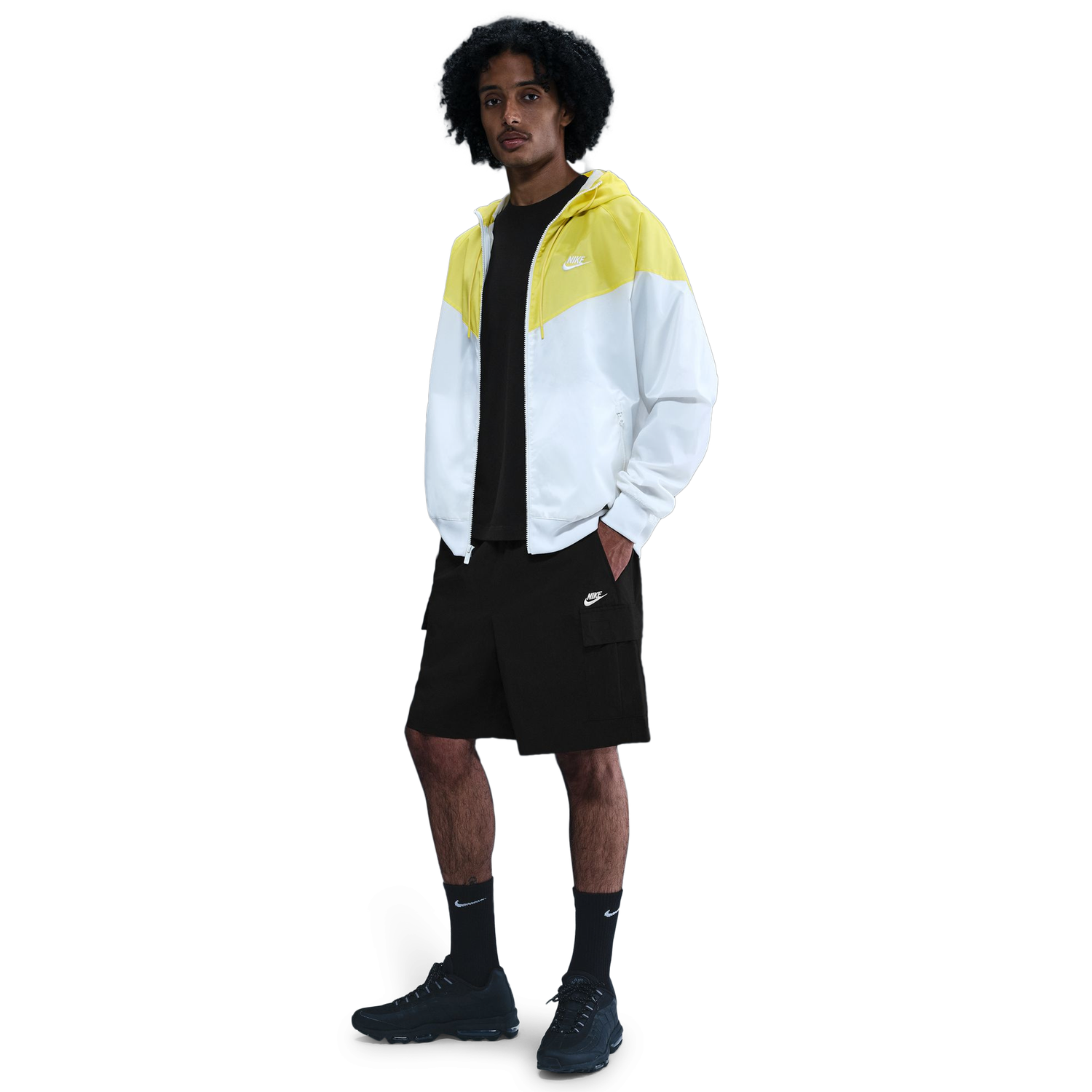 Nike Club Utility Shorts - Men's - Black/White