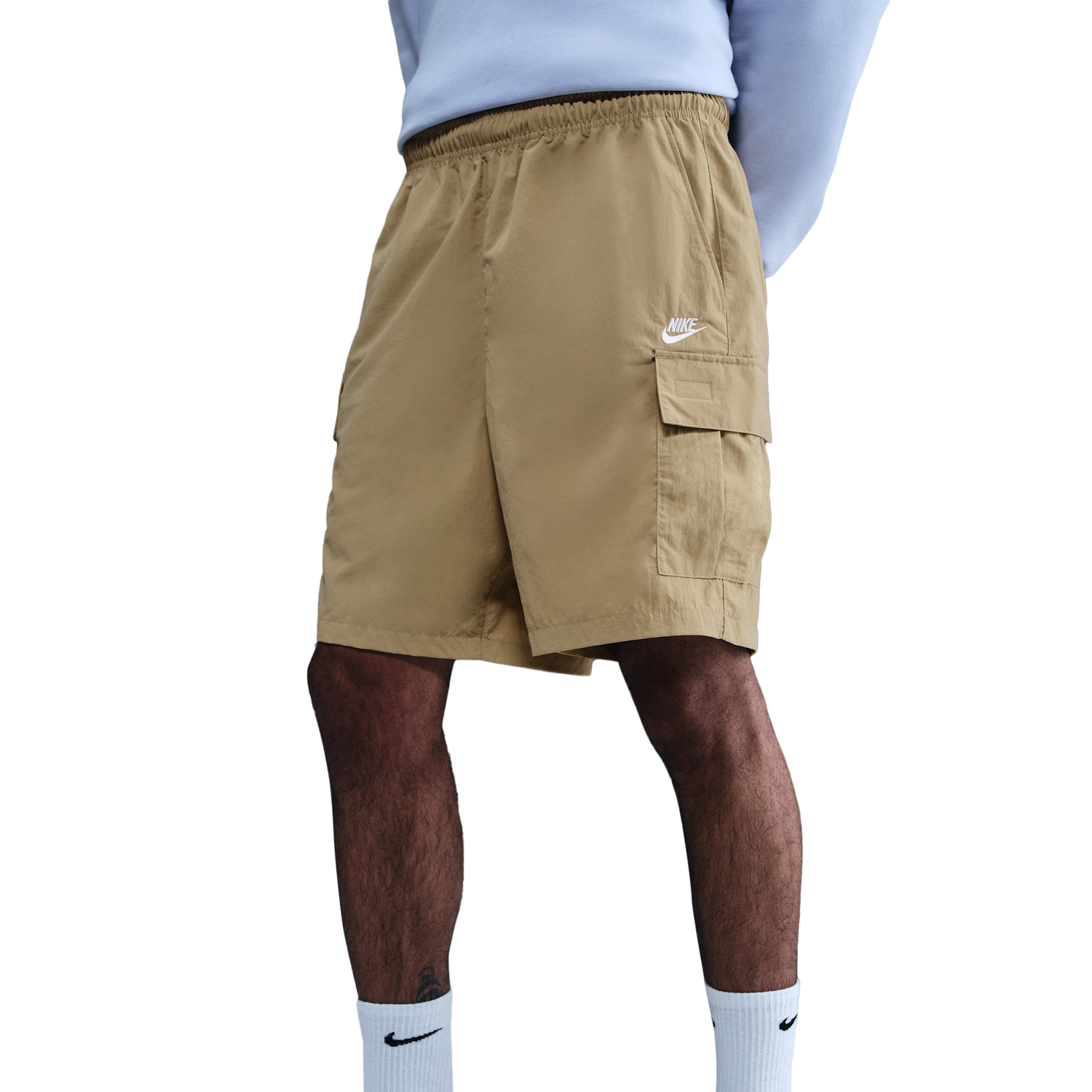 Nike Club Utility Shorts - Men's - Parachute Beige/White