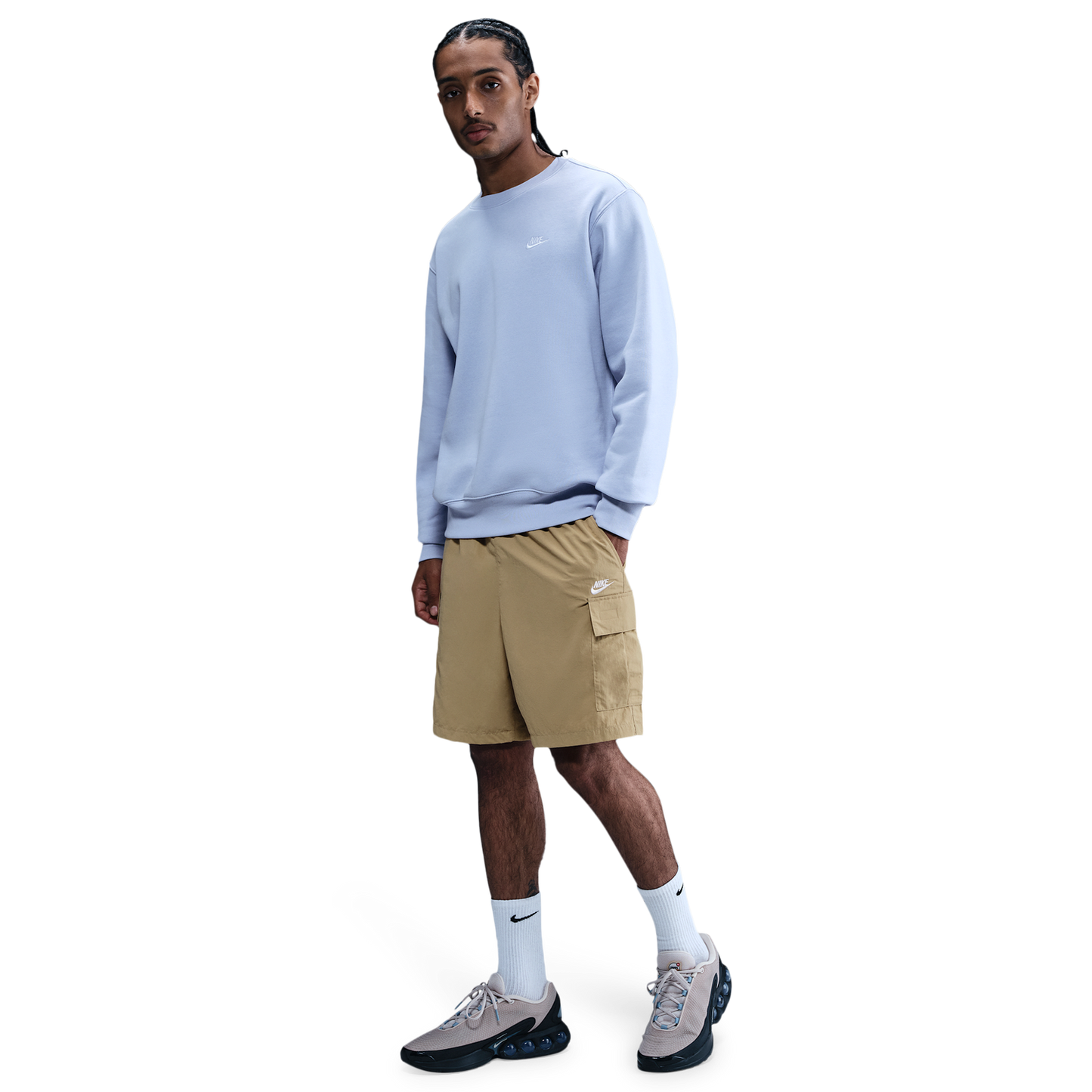 Nike Club Utility Shorts - Men's - Parachute Beige/White