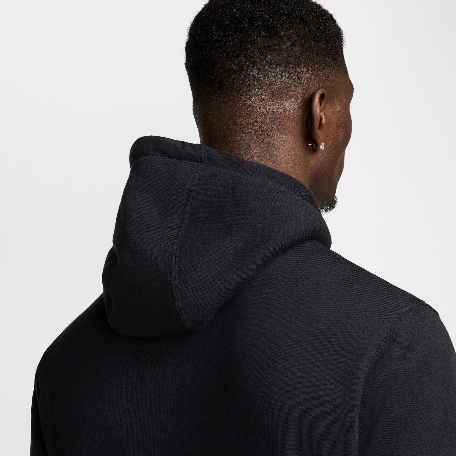 Nike Chi Club Pullover BB Hoodie - Men's - Black/White