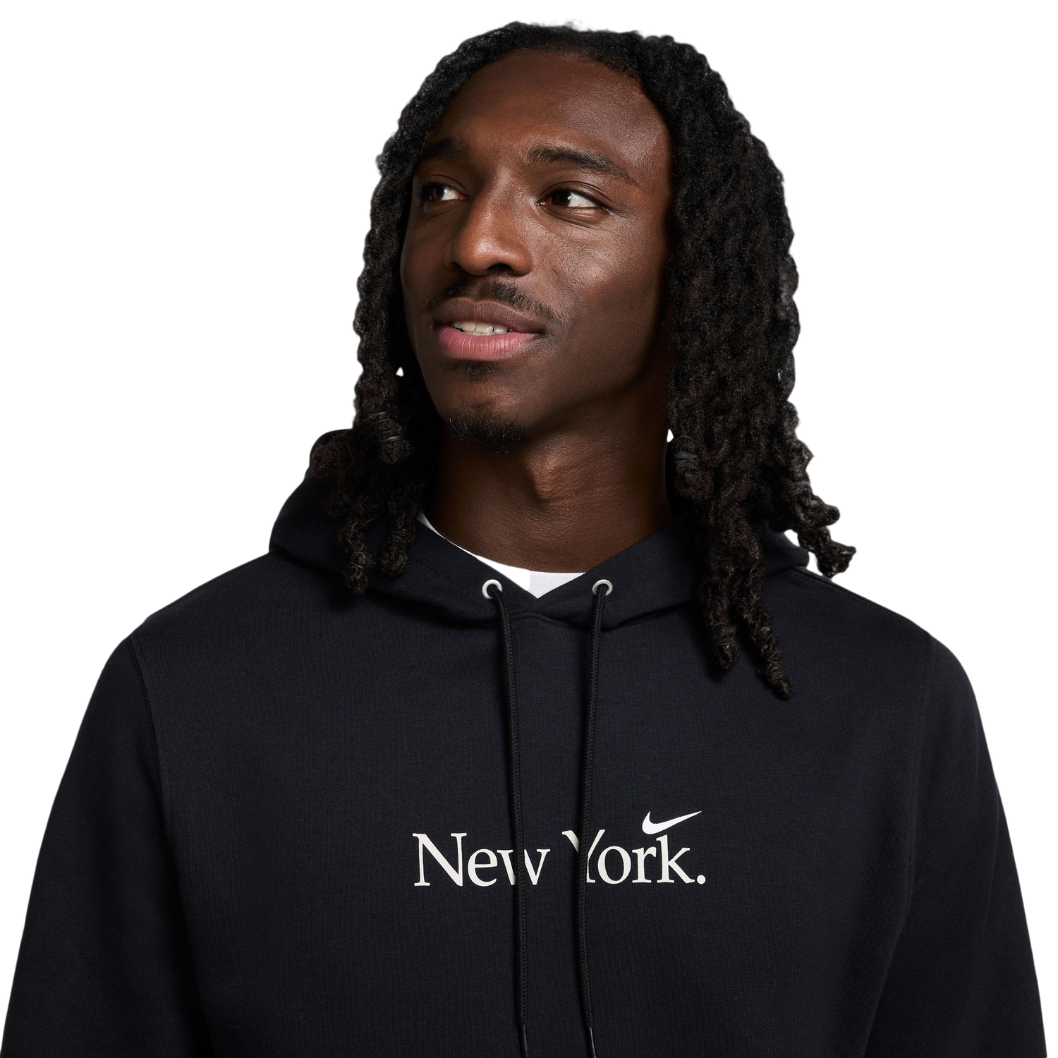 Nike NYC Club Pullover BB Hoodie - Men's - Black/White