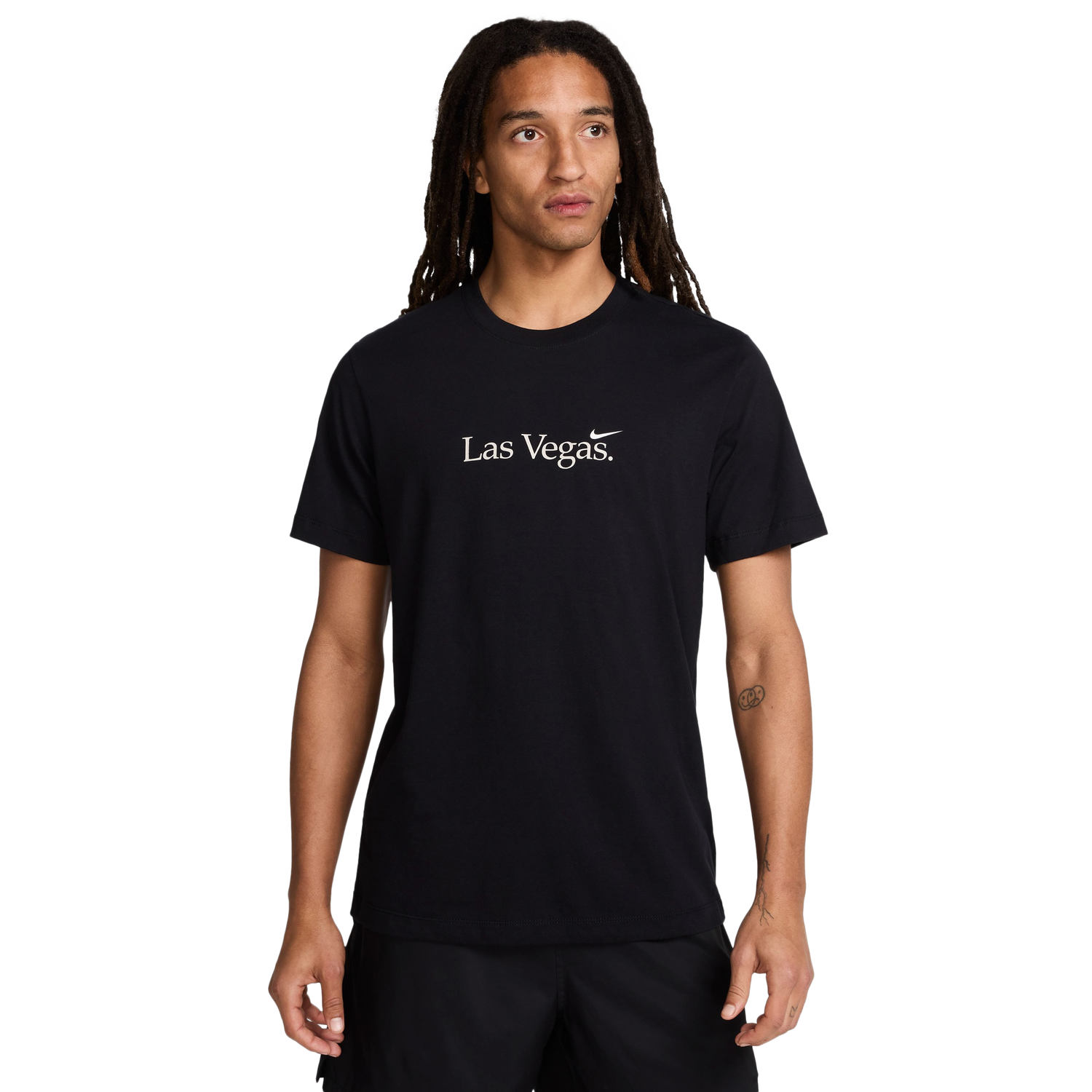Nike LAS Short Sleeve Crew T-Shirt - Men's - Black/White