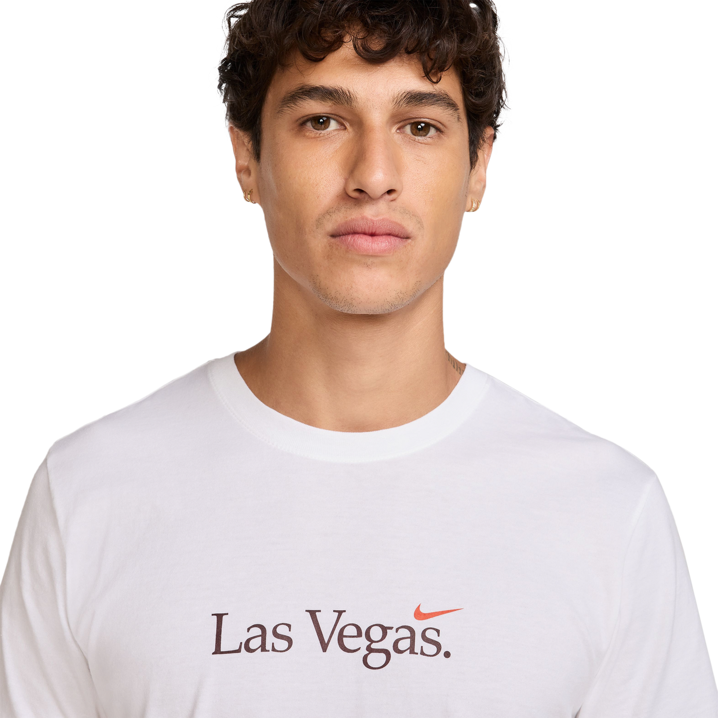 Nike LAS Short Sleeve Crew T-Shirt - Men's - White/Cosmic Clay