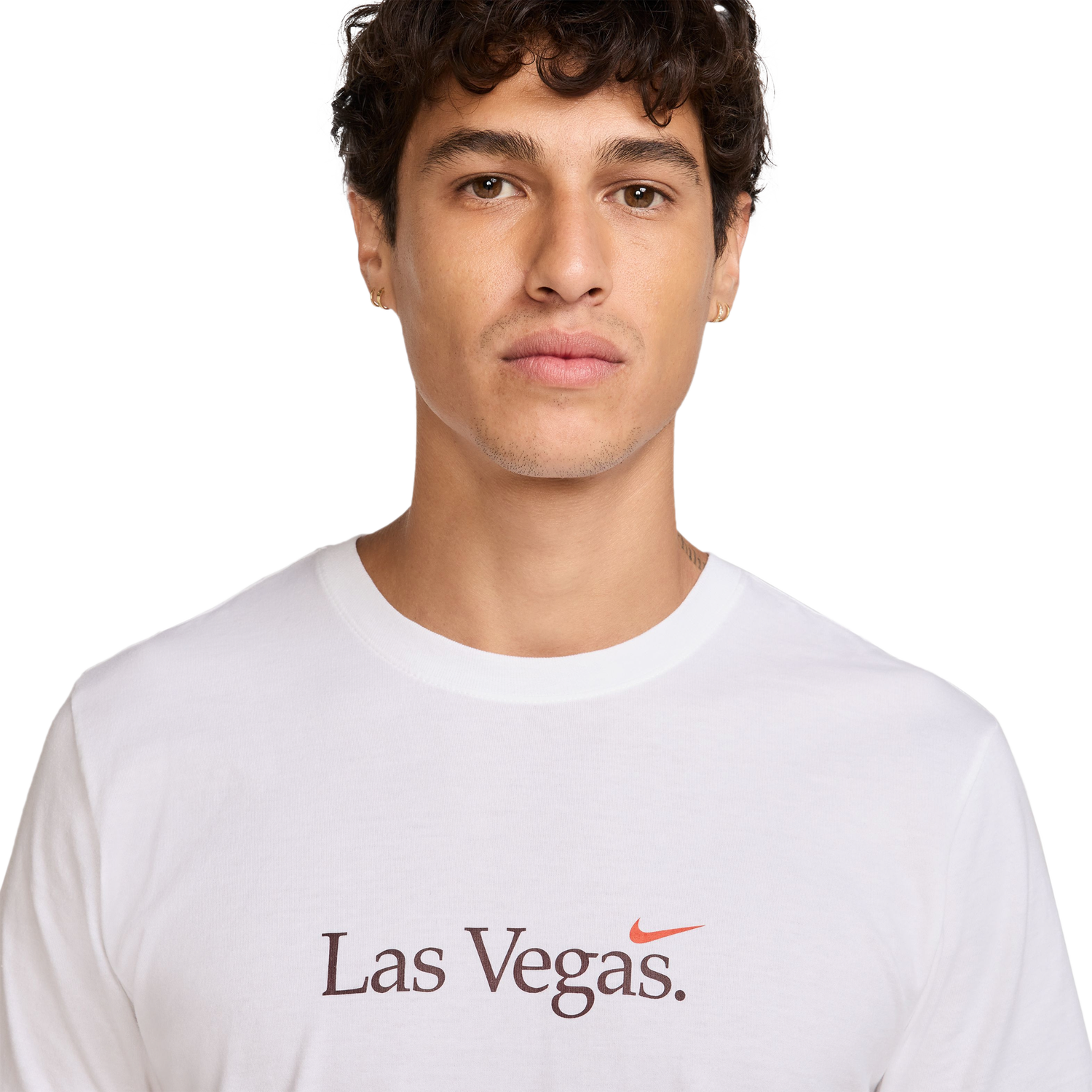 Nike LAS Short Sleeve Crew T-Shirt - Men's - White/Cosmic Clay