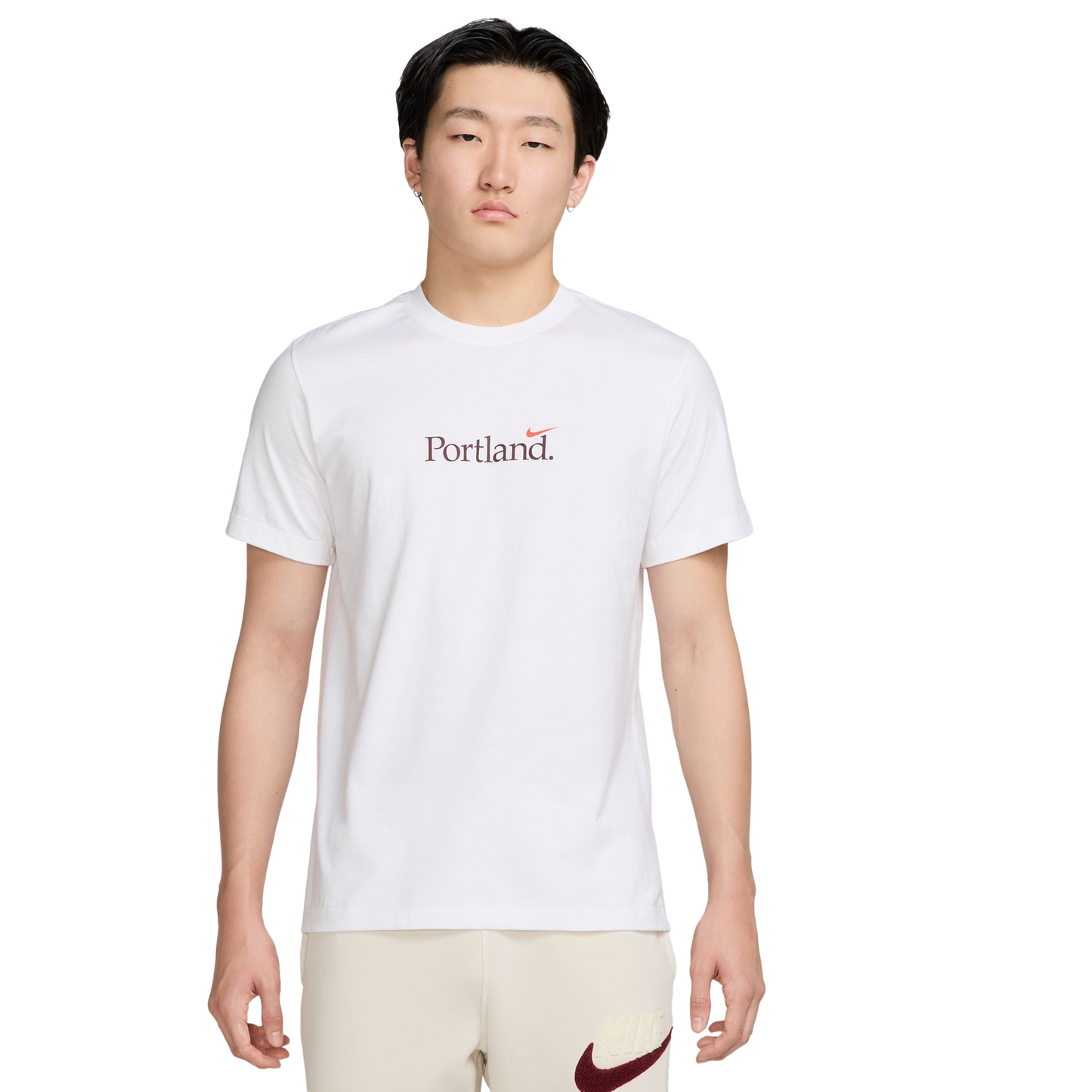 Nike PDX Short Sleeve Crew T-Shirt - Men's - White/Cosmic Clay