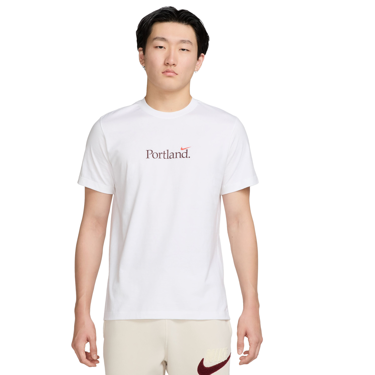 Nike PDX Short Sleeve Crew T-Shirt - Men's - White/Cosmic Clay