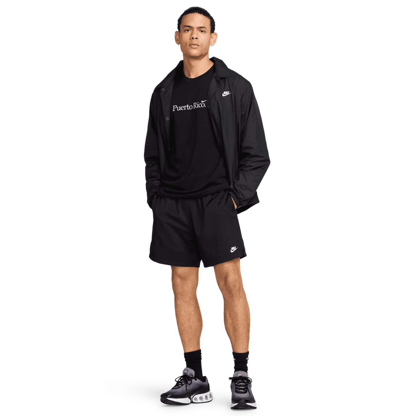 Nike PR Short Sleeve Crew T-Shirt - Men's - White/Black