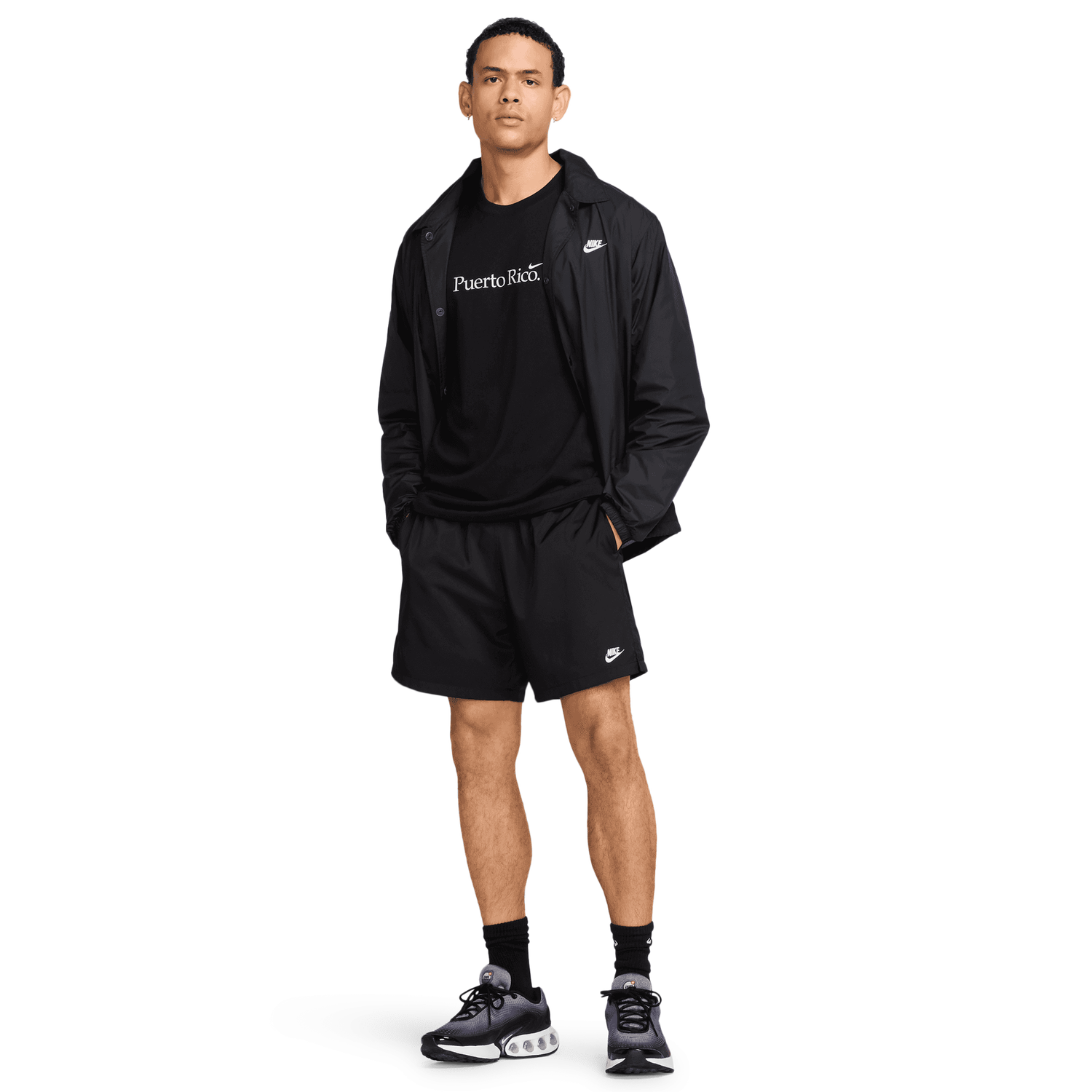 Nike PR Short Sleeve Crew T-Shirt - Men's - White/Black