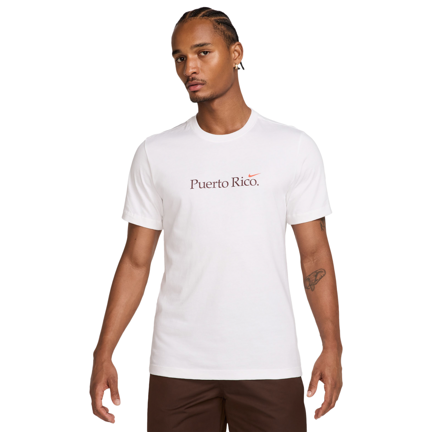 Nike PR Short Sleeve Crew T-Shirt - Men's - White