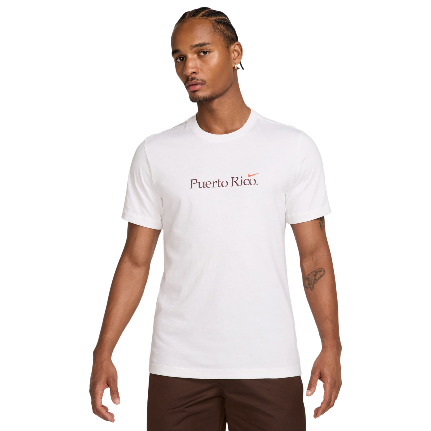Nike PR Short Sleeve Crew T-Shirt - Men's - White