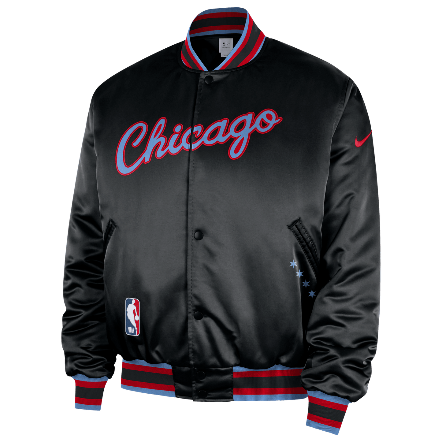 Nike Bulls Premium City Edition Jacket - Men's - Black/Multi
