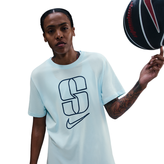 Nike Dri-FIT Sabrina Short Sleeved T-Shirt - Women's - Glacier Blue