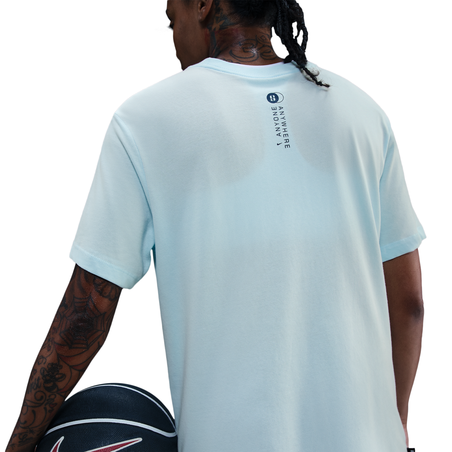 Nike Dri-FIT Sabrina Short Sleeved T-Shirt - Women's - Glacier Blue