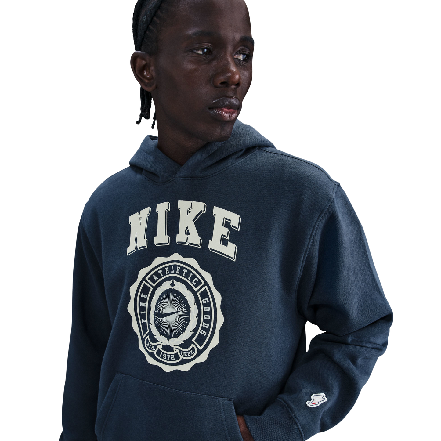 Nike BTS Basketball Pullover Hoodie - Men's - Thunder Blue/Sail