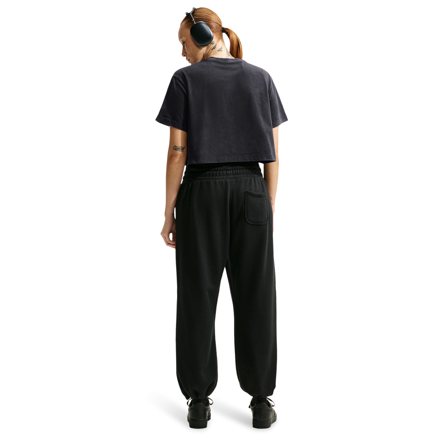 Nike Basketball Photo Crop Tee - Women's - Black
