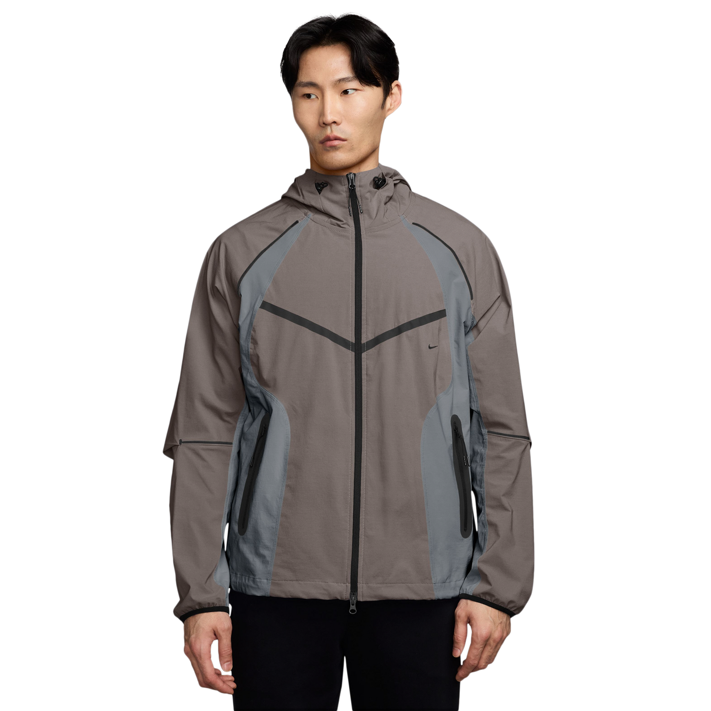 Nike Tech Woven Pro Full-Zip Jacket - Men's - Cave Stone/Black/Cool Grey
