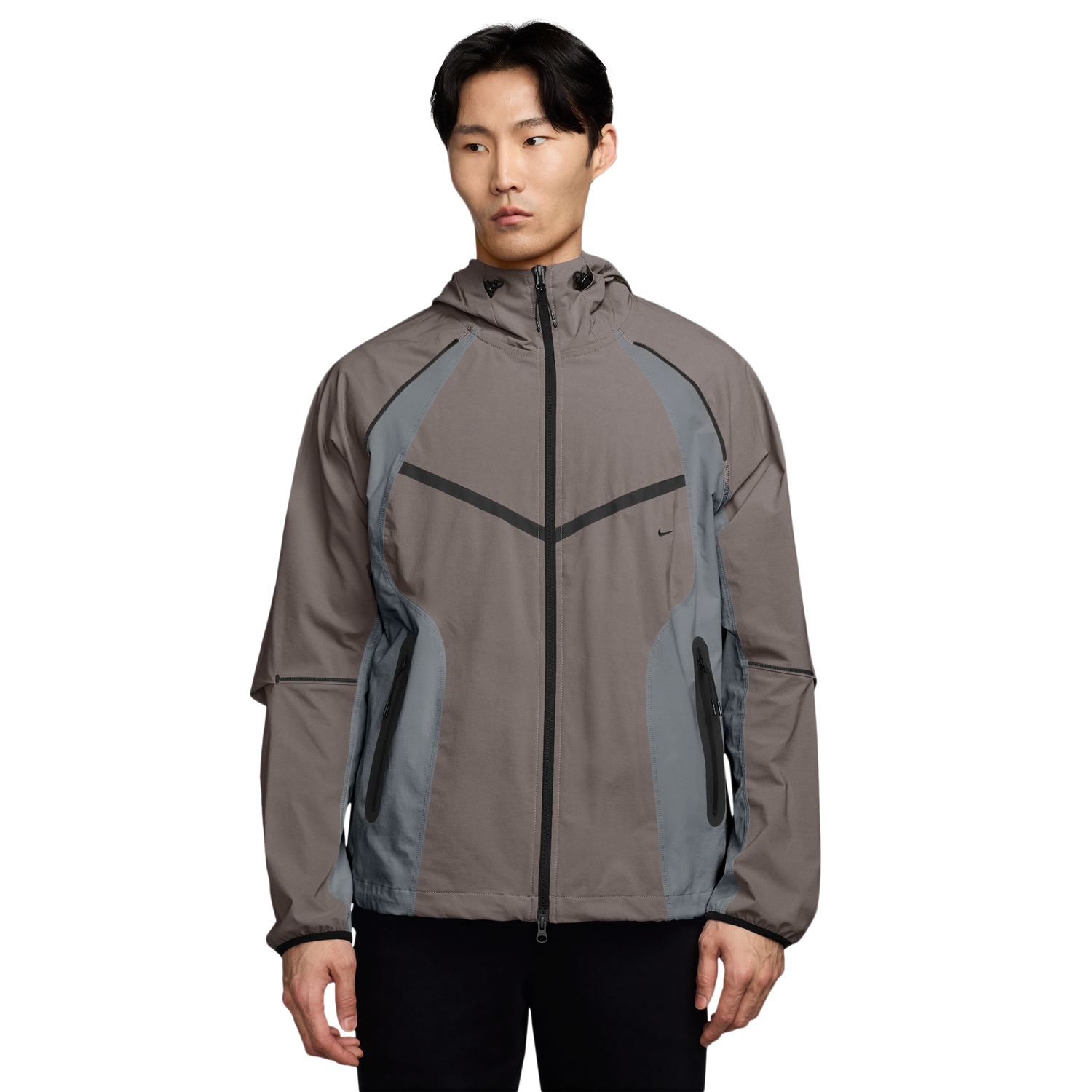 Nike Tech Woven Pro Full-Zip Jacket - Men's - Cave Stone/Black/Cool Grey