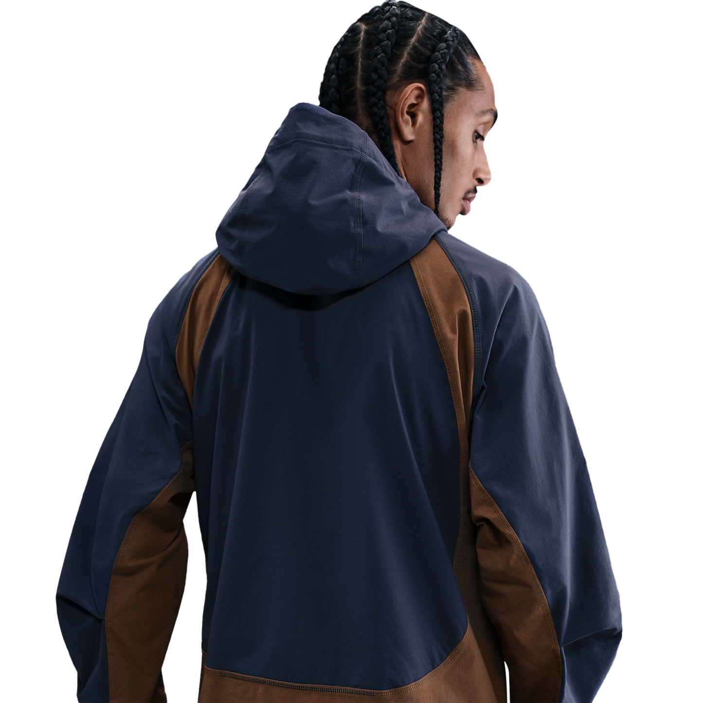 Nike Tech Woven Pro Full-Zip Jacket - Men's - Thunder Blue/Mosswood Brown/Black