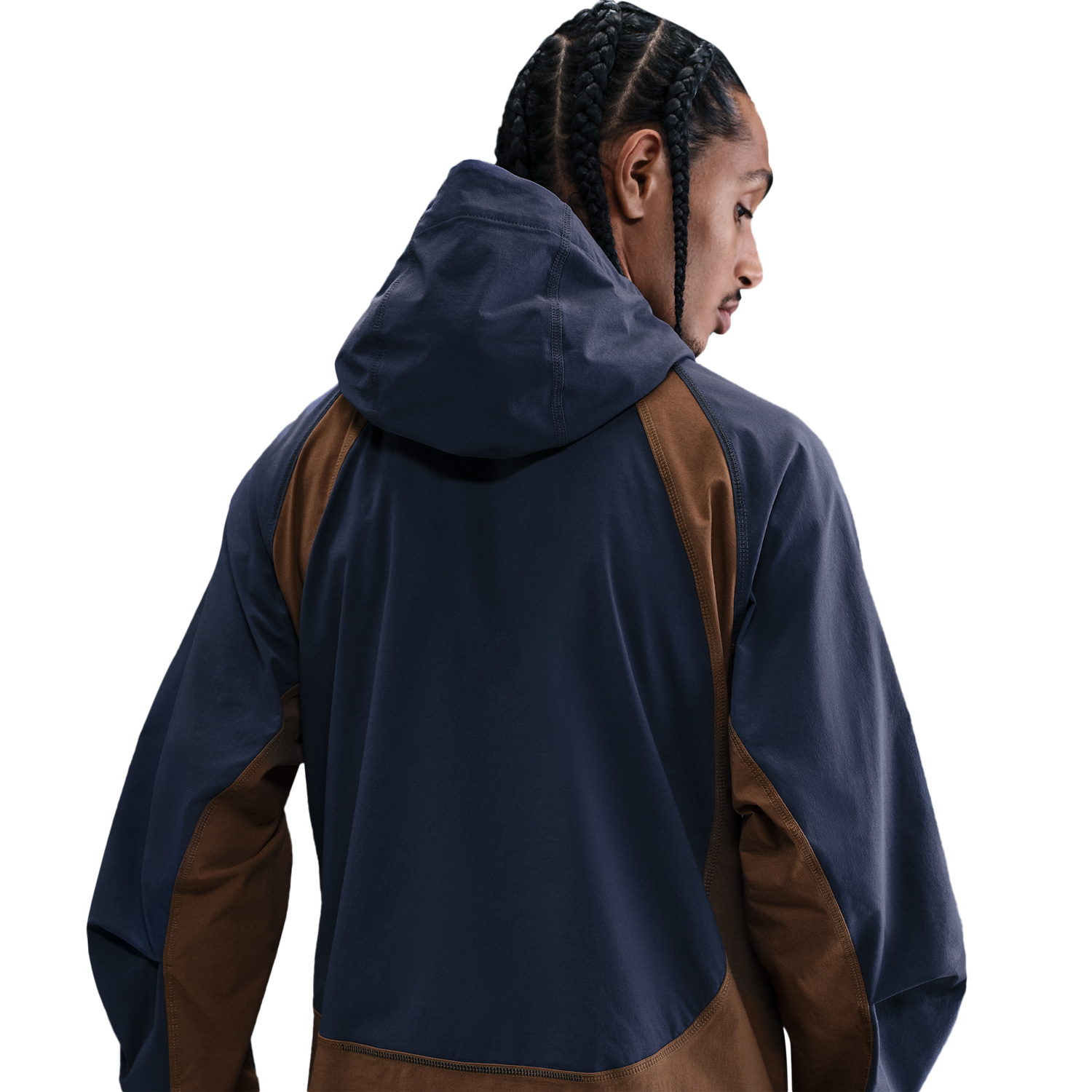 Nike Tech Woven Pro Full-Zip Jacket - Men's - Thunder Blue/Mosswood Brown/Black
