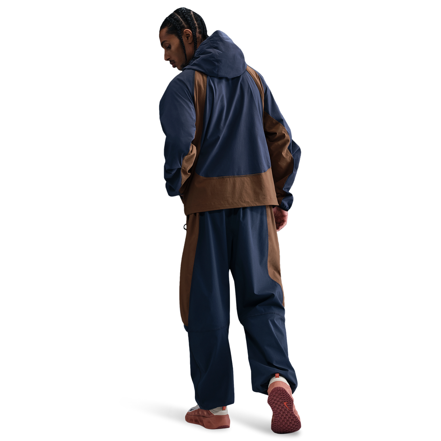 Nike Tech Woven Pro Full-Zip Jacket - Men's - Thunder Blue/Mosswood Brown/Black
