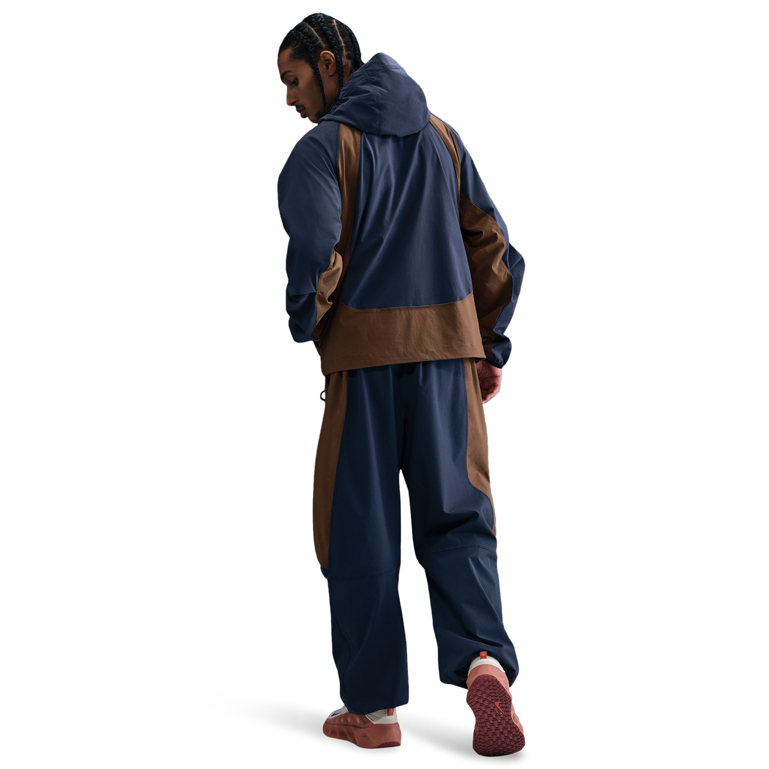 Nike Tech Woven Pro Full-Zip Jacket - Men's - Thunder Blue/Mosswood Brown/Black