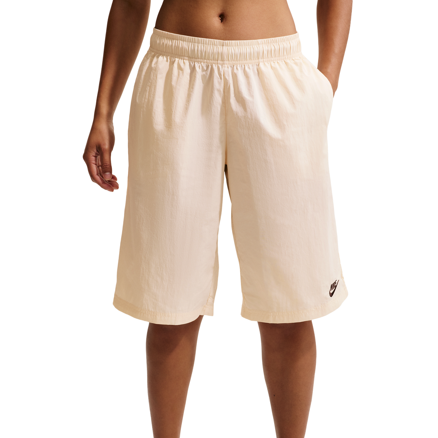 Nike NSW Longline SPD Shorts - Women's - Chalk/Black