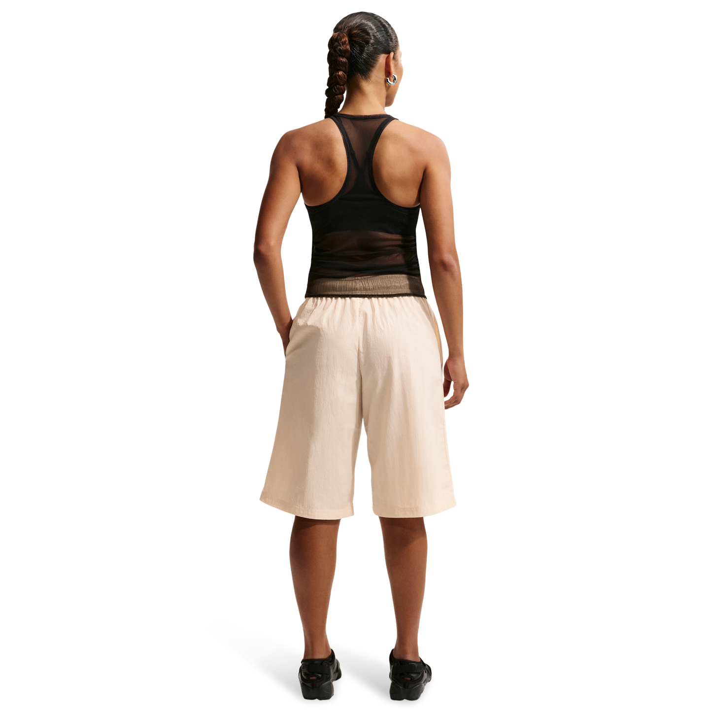 Nike NSW Longline SPD Shorts - Women's - Chalk/Black