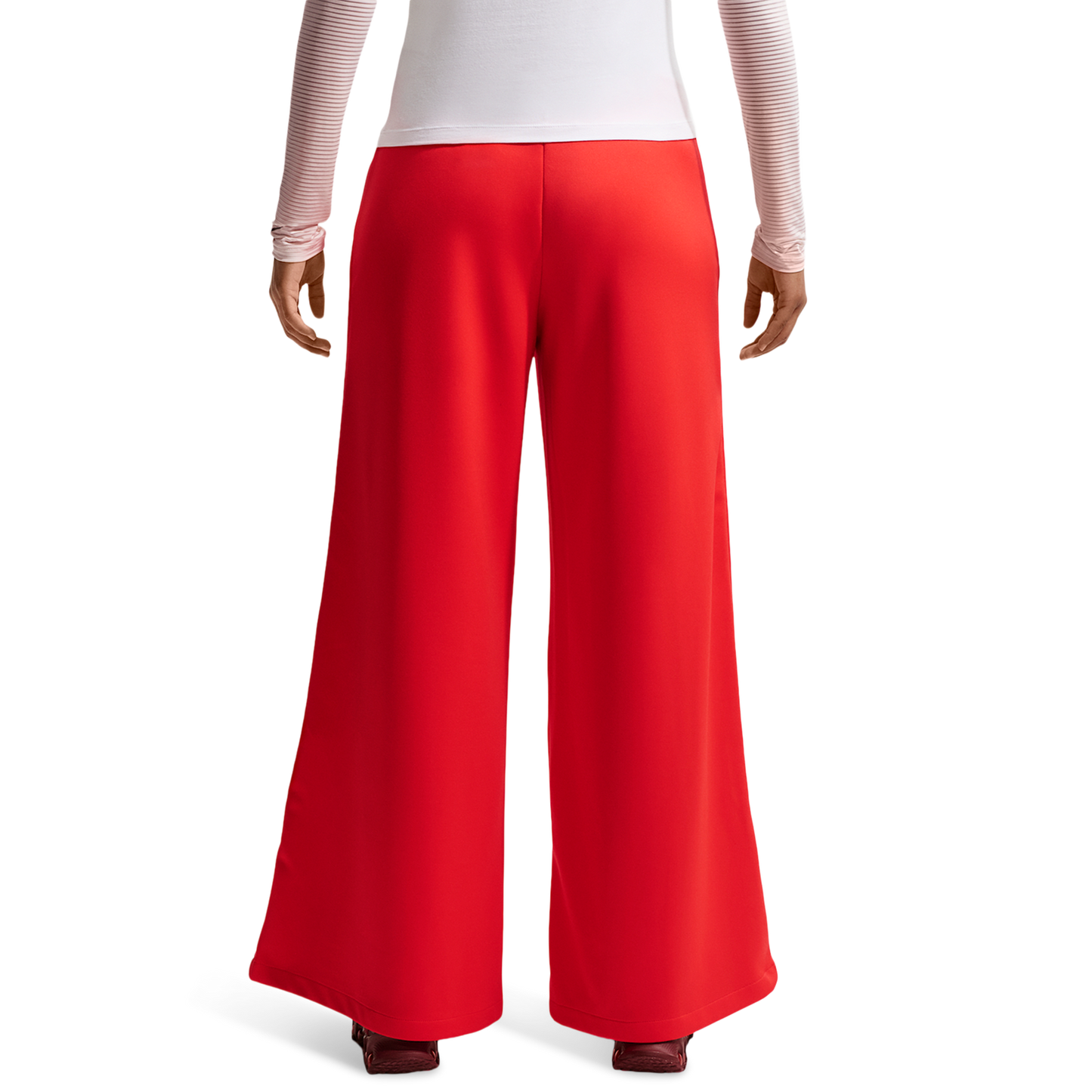 Nike NSW Wide Leg Track Pant - Women's - Lt Crimson/Sail