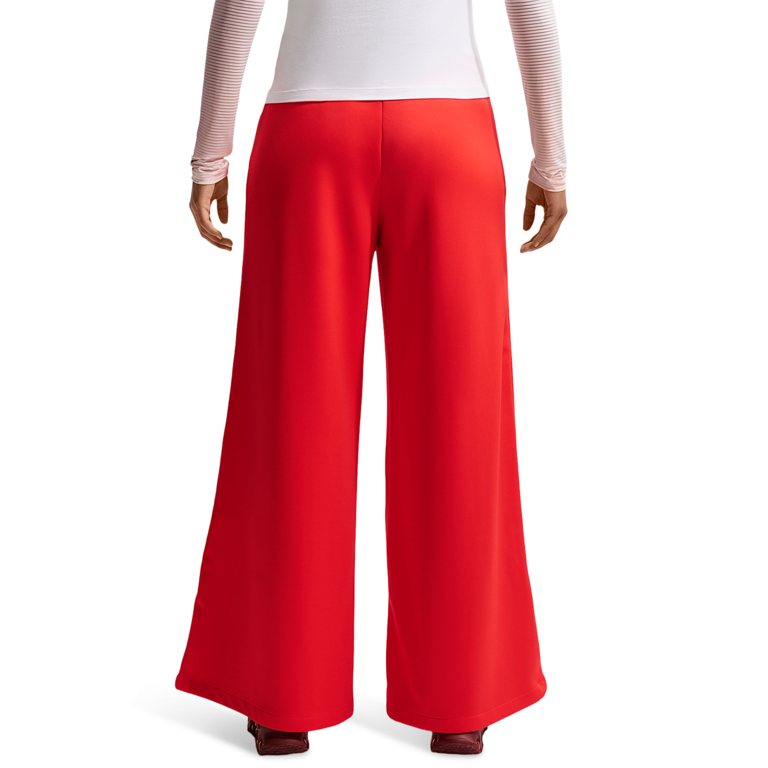Nike NSW Wide Leg Track Pant - Women's - Lt Crimson/Sail