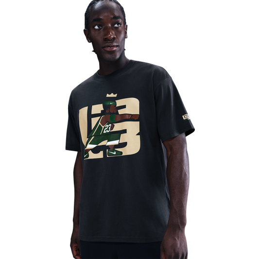 Nike Lebron M90 T-Shirt - Men's - Off Noir/Green