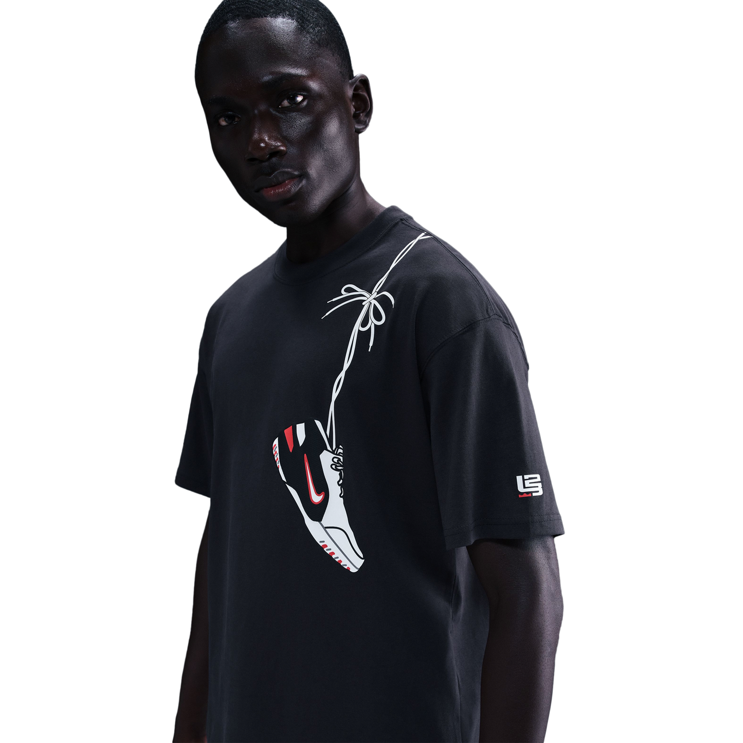 Nike Lebron M90 T-Shirt - Men's - White/Off Noir
