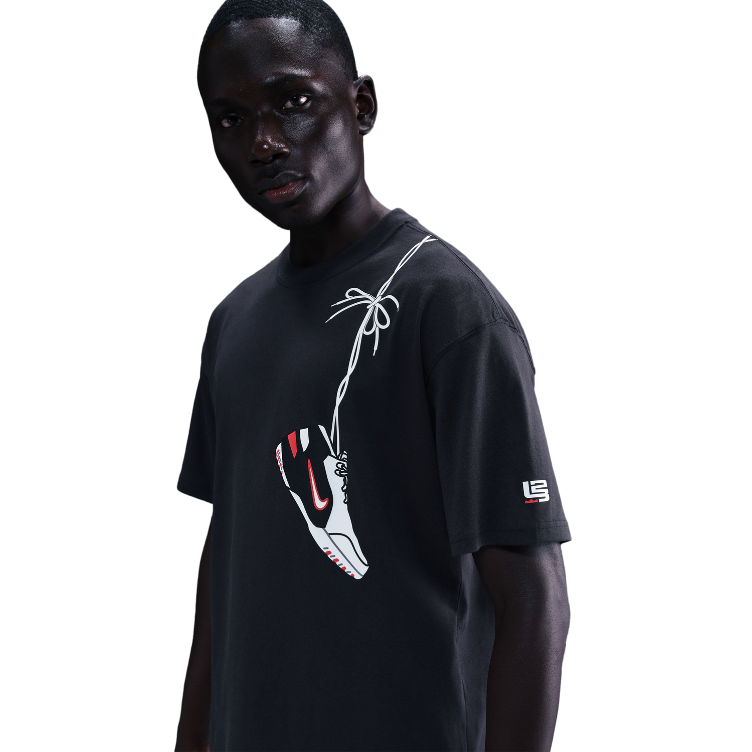 Nike Lebron M90 T-Shirt - Men's - White/Off Noir