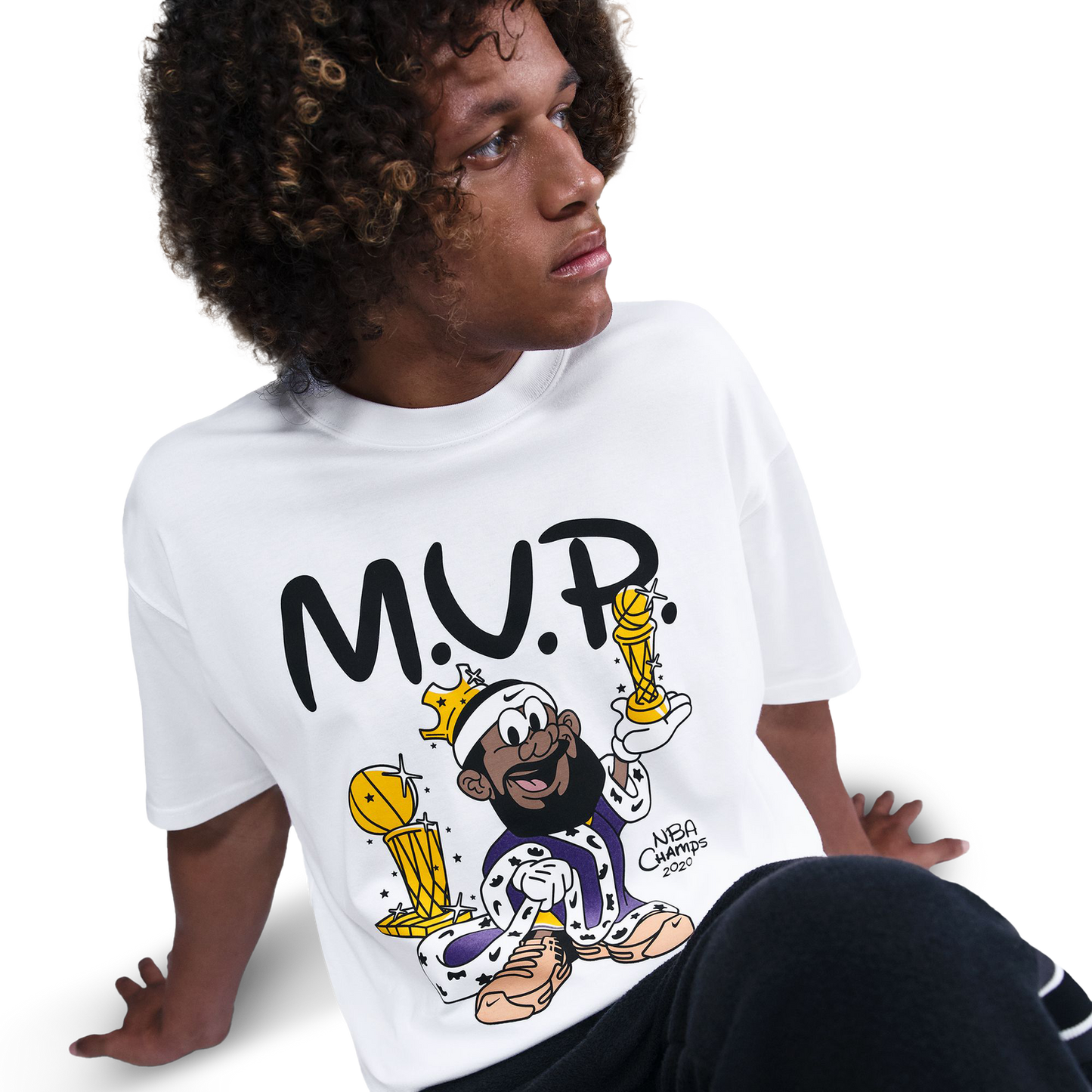 Nike Lebron M90 T-Shirt - Men's - Black/White