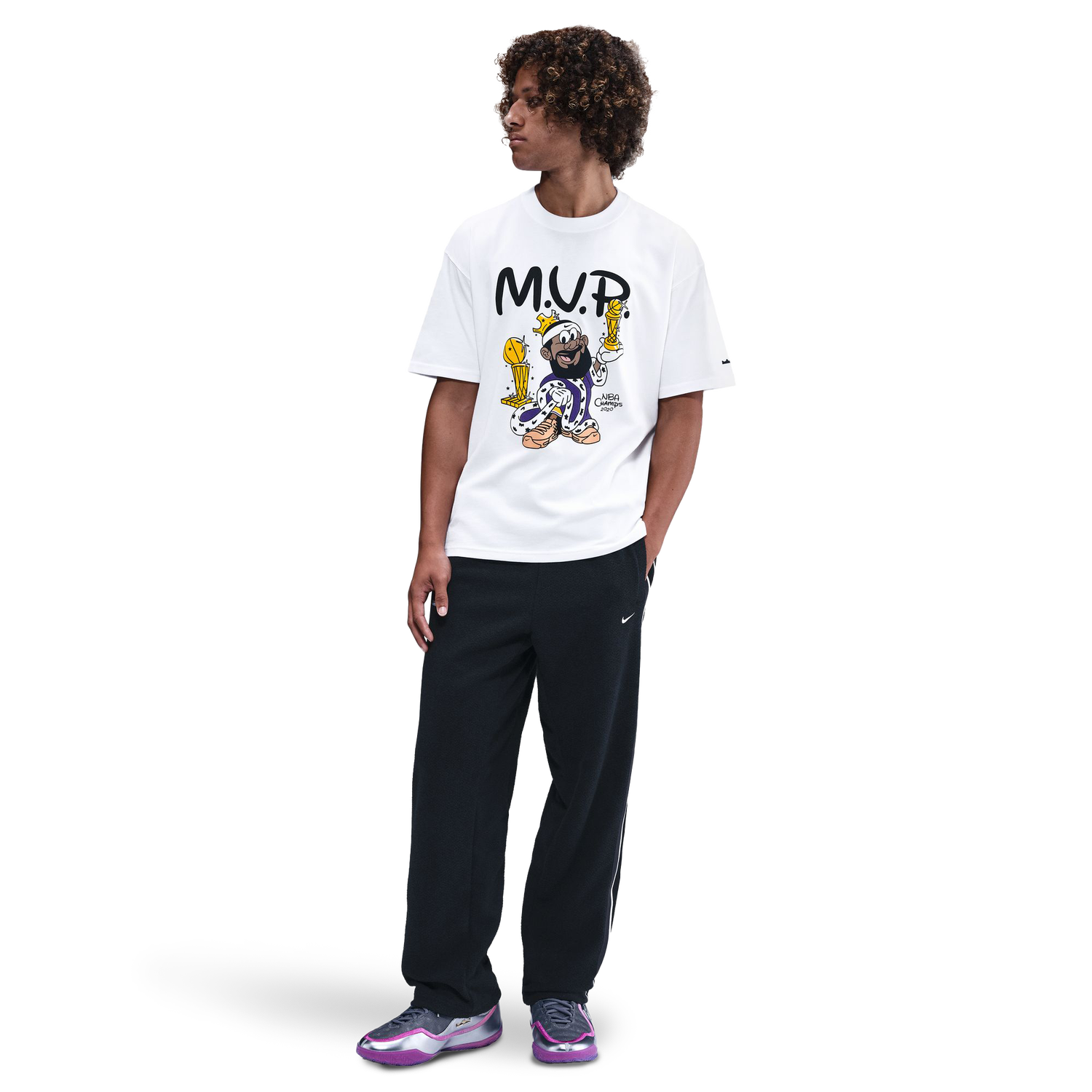 Nike Lebron M90 T-Shirt - Men's - Black/White