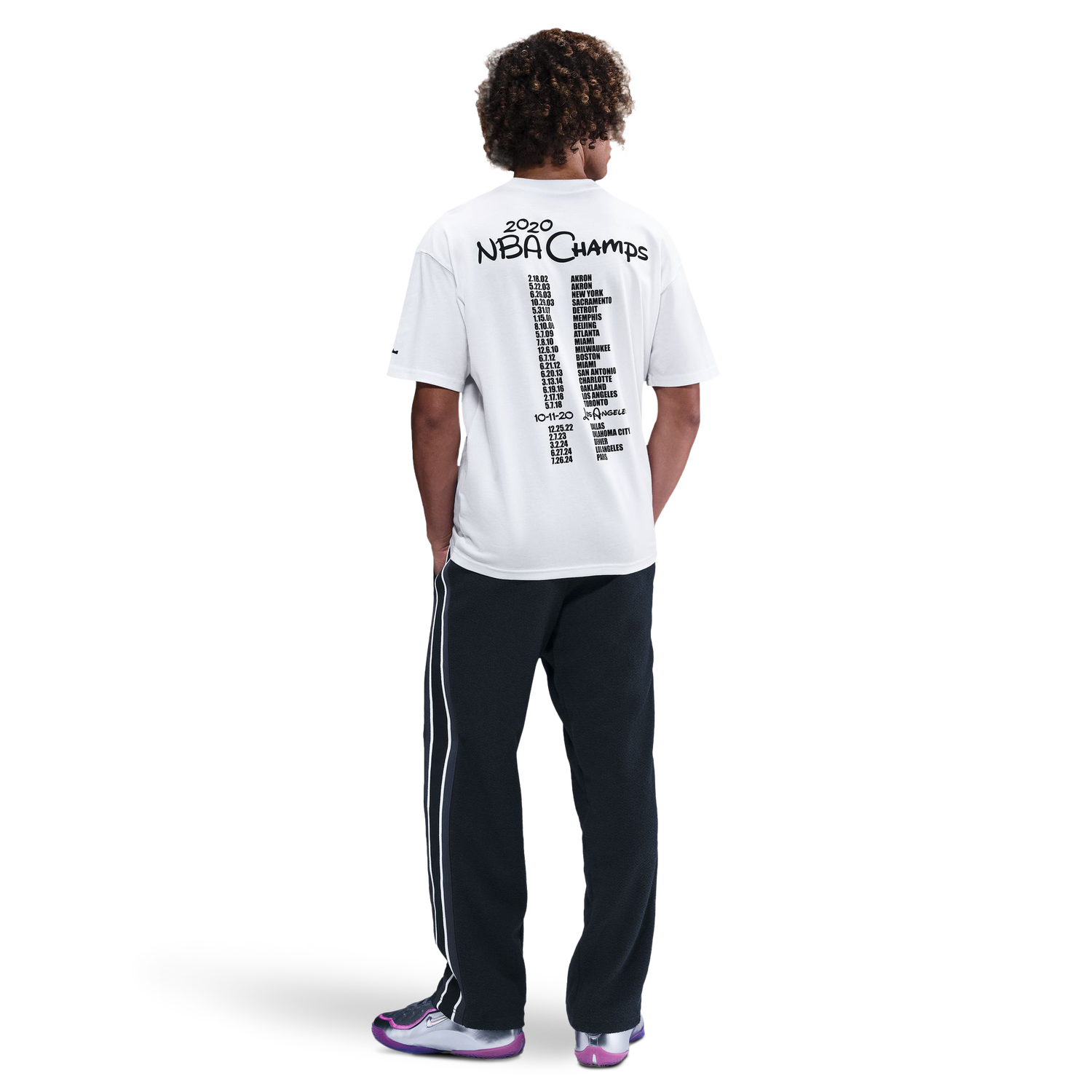 Nike Lebron M90 T-Shirt - Men's - Black/White