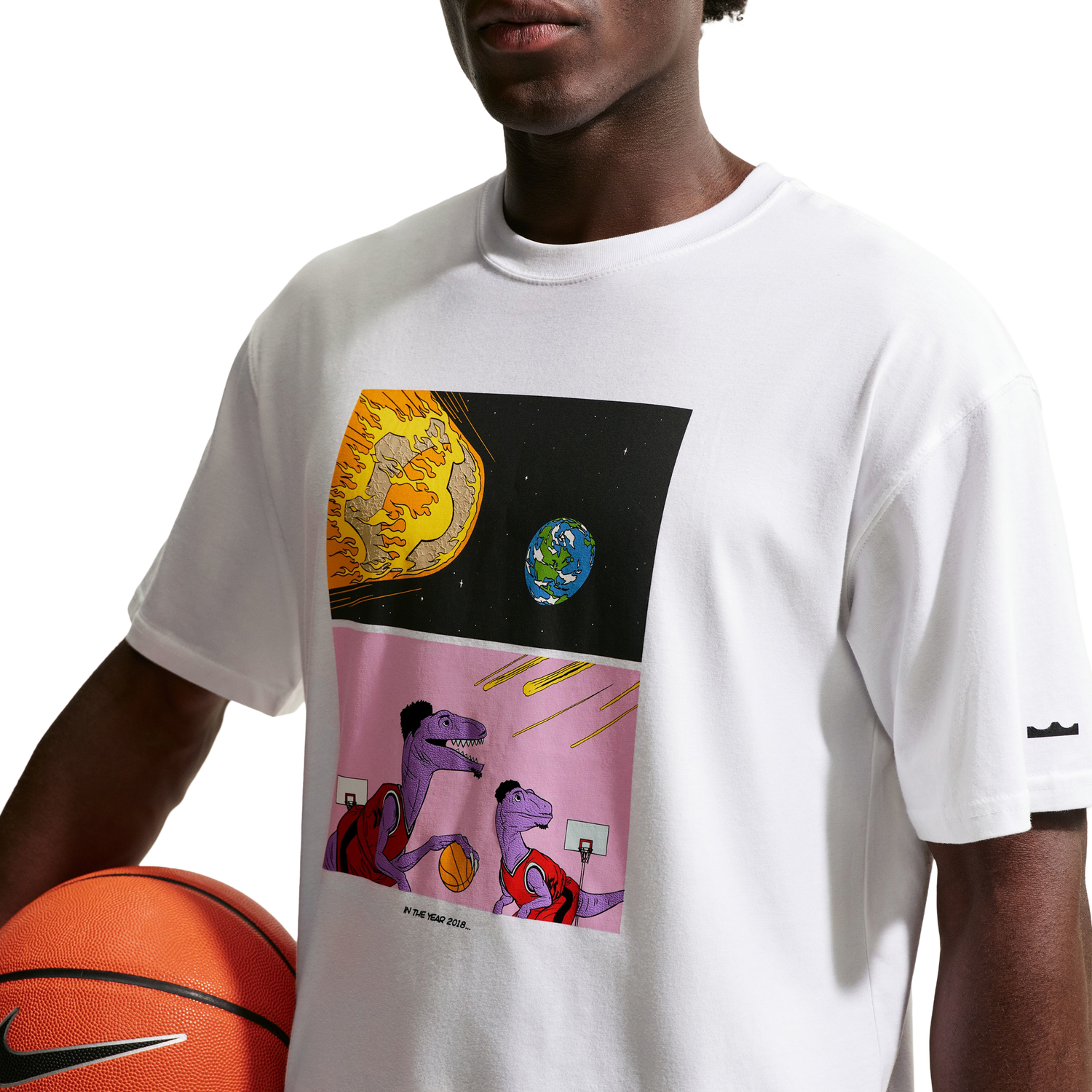 Nike LeBron James T-Shirt Long Sleeve - Men's - White