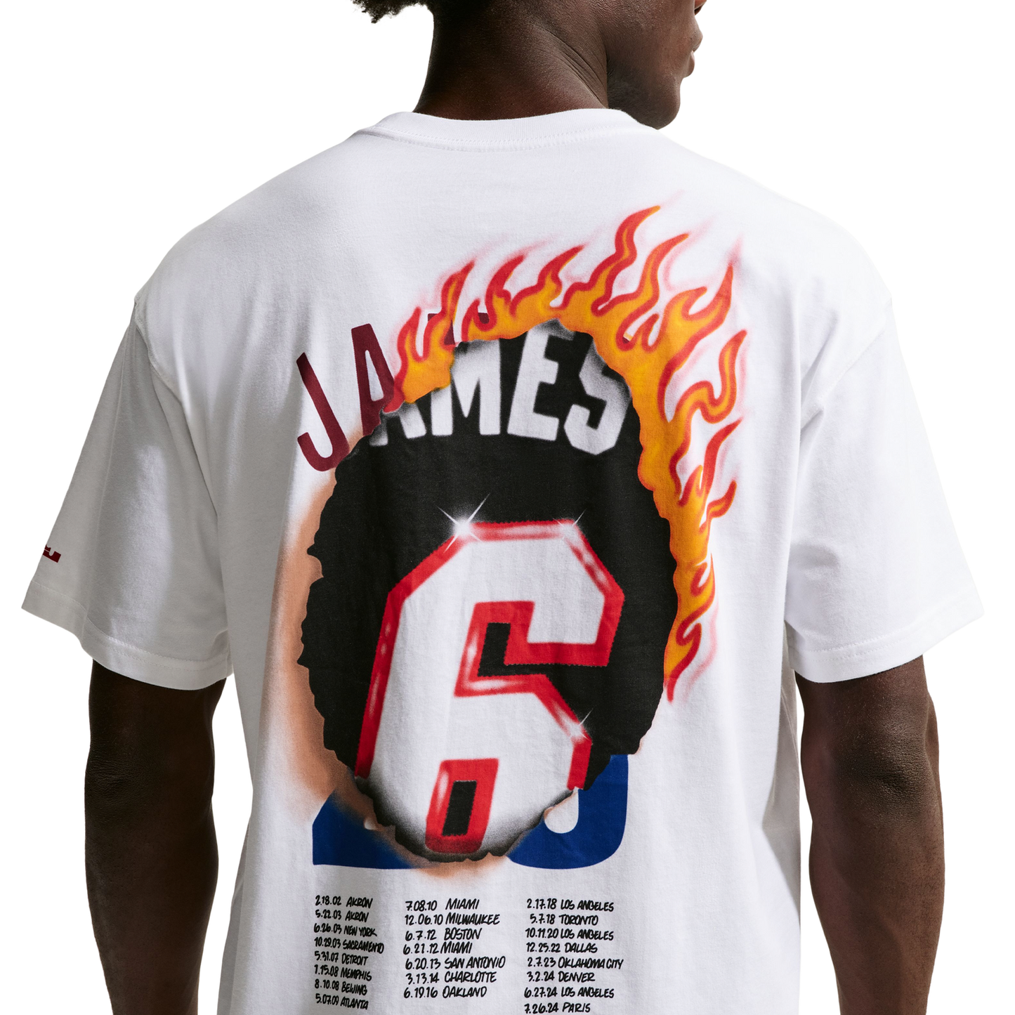 Nike LeBron James T-Shirt Long Sleeve - Men's - White